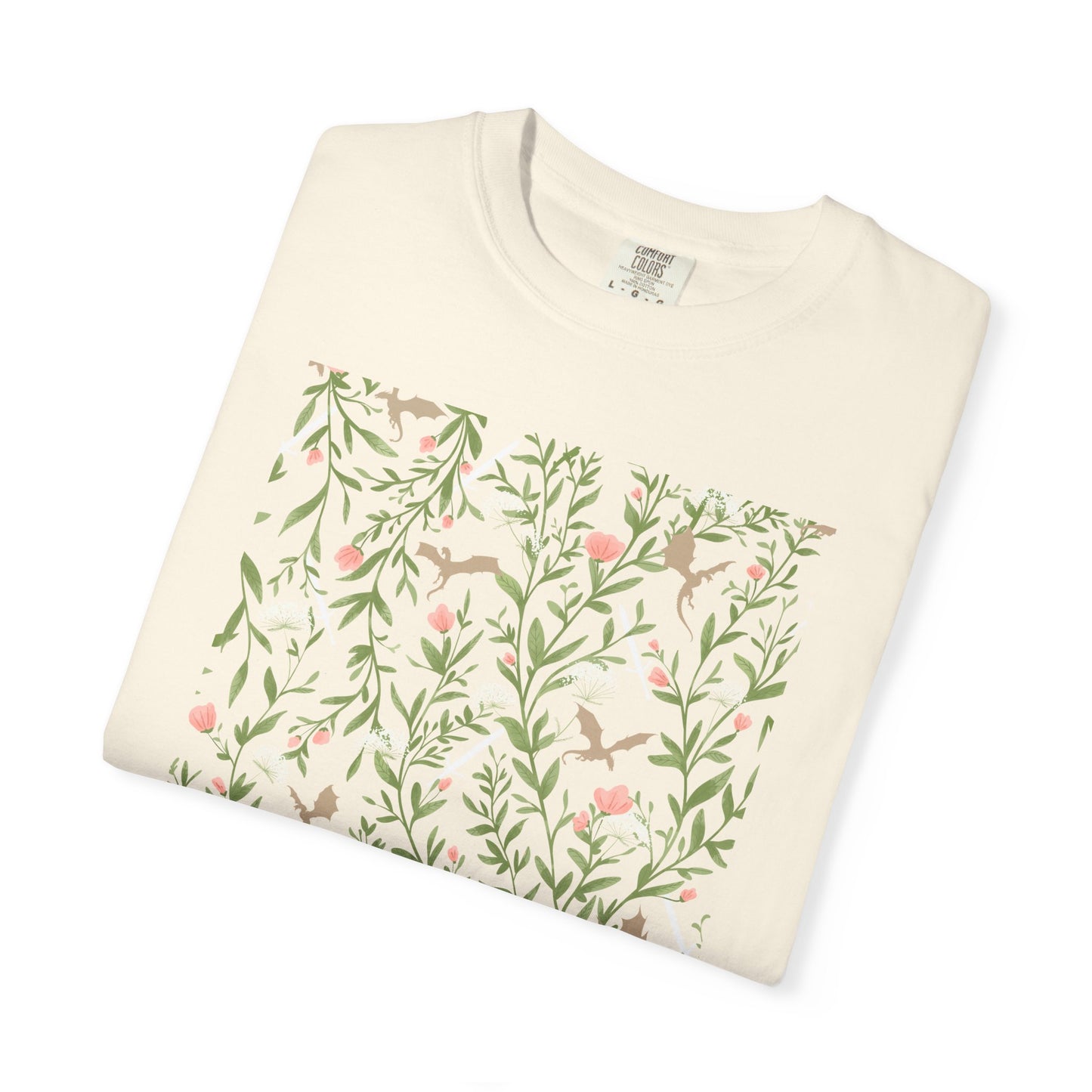 In My Fantasy Era T-Shirt – Bookish Floral Dragon Tee | Romantasy Reader Shirt Aesthetic