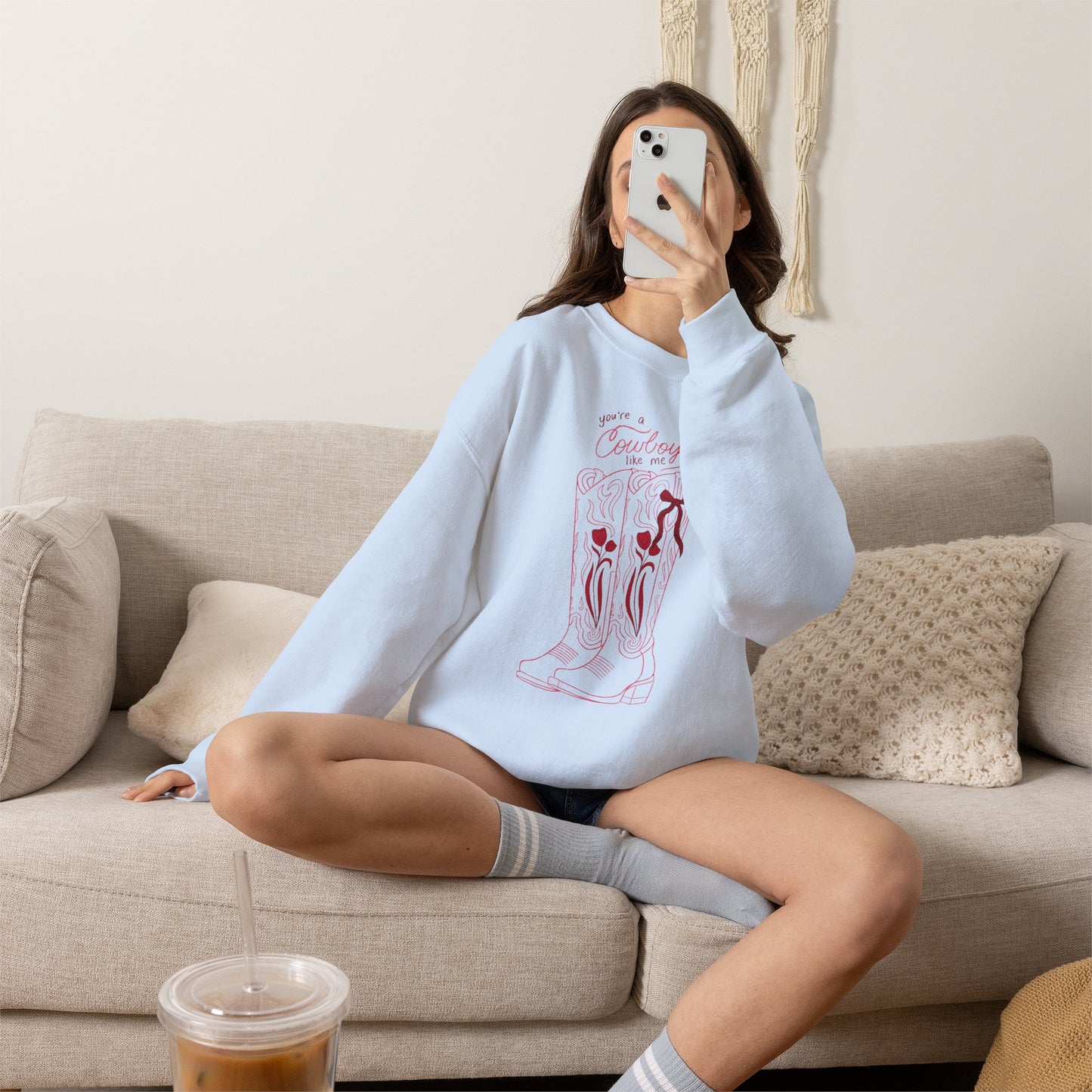 You’re a Cowboy Like Me Sweatshirt | Cowboy Romance Crewneck