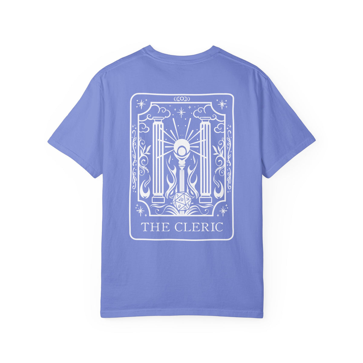 Cleric Tarot Card Comfort Colors Shirt | TTRPG Character Class Tee