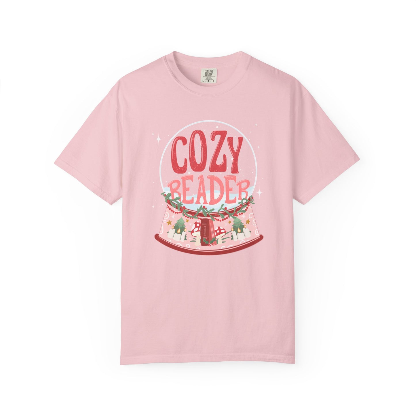 Cozy Reader T-Shirt — Snow Globe Book Lover Tee