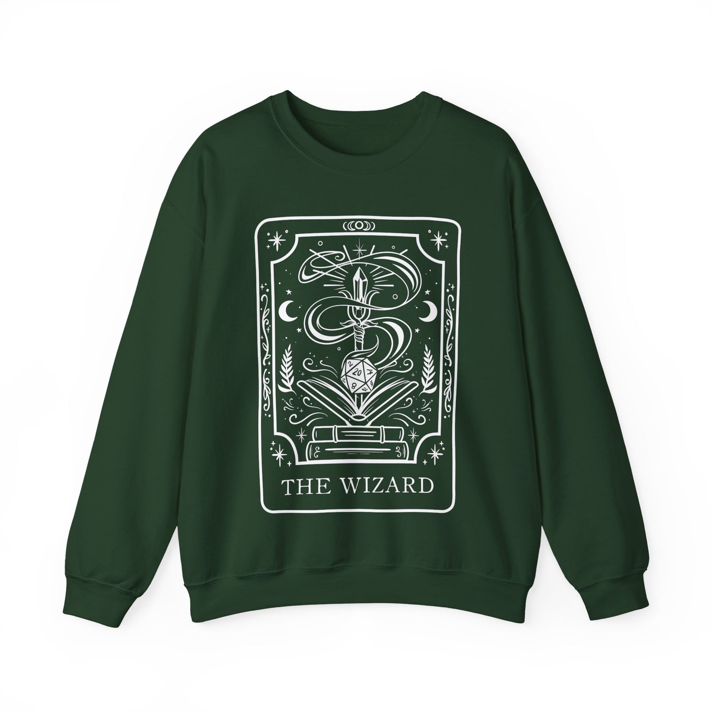 Wizard Tarot Card Gildan Sweatshirt Shirt | TTRPG Character Class Crewneck