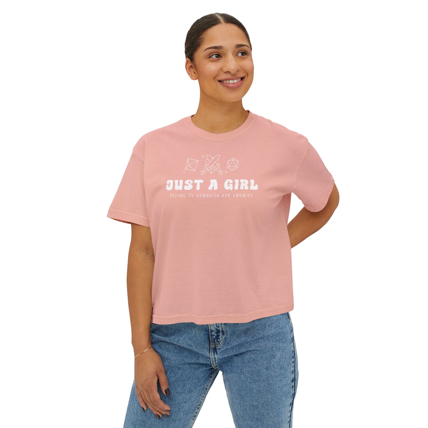 Just A Girl T-Shirt - Boxy Fit