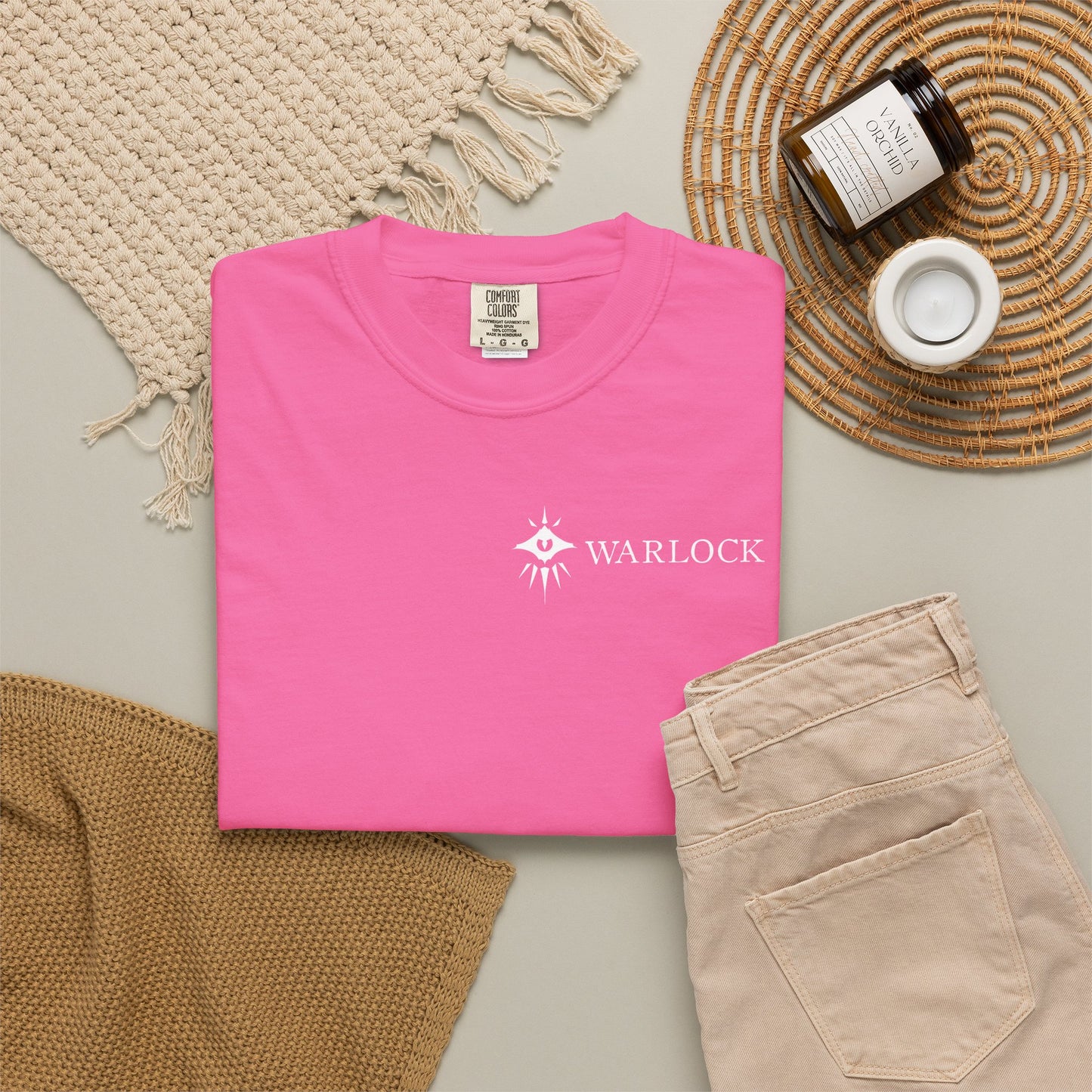 Warlock Tarot Card Comfort Colors Shirt | TTRPG Character Class Tee
