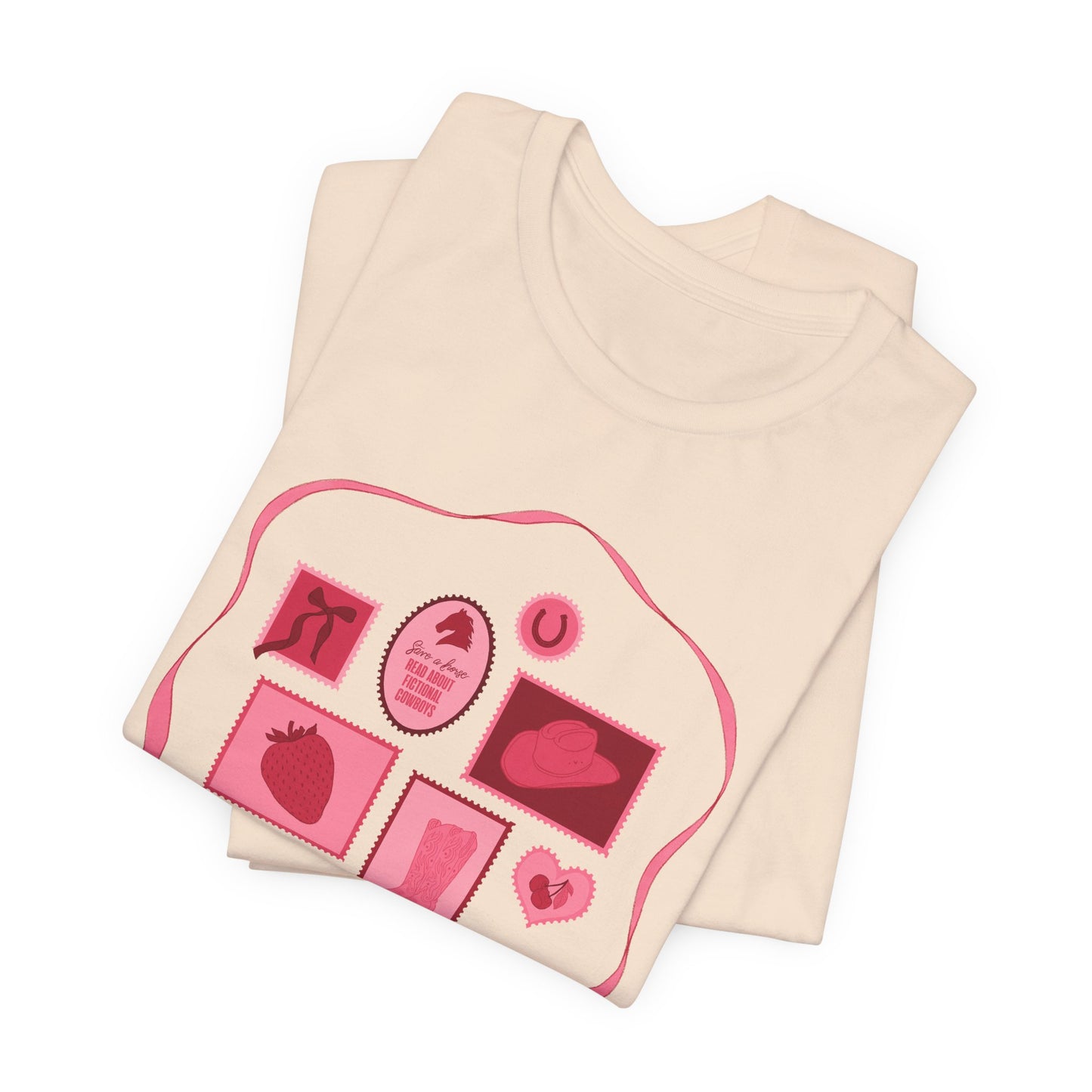Save a Horse, Read About Fictional Cowboys Bella + Canvas Tee | Cowboy Romance Shir