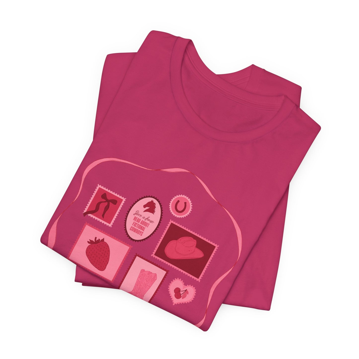 Save a Horse, Read About Fictional Cowboys Bella + Canvas Tee | Cowboy Romance Shir