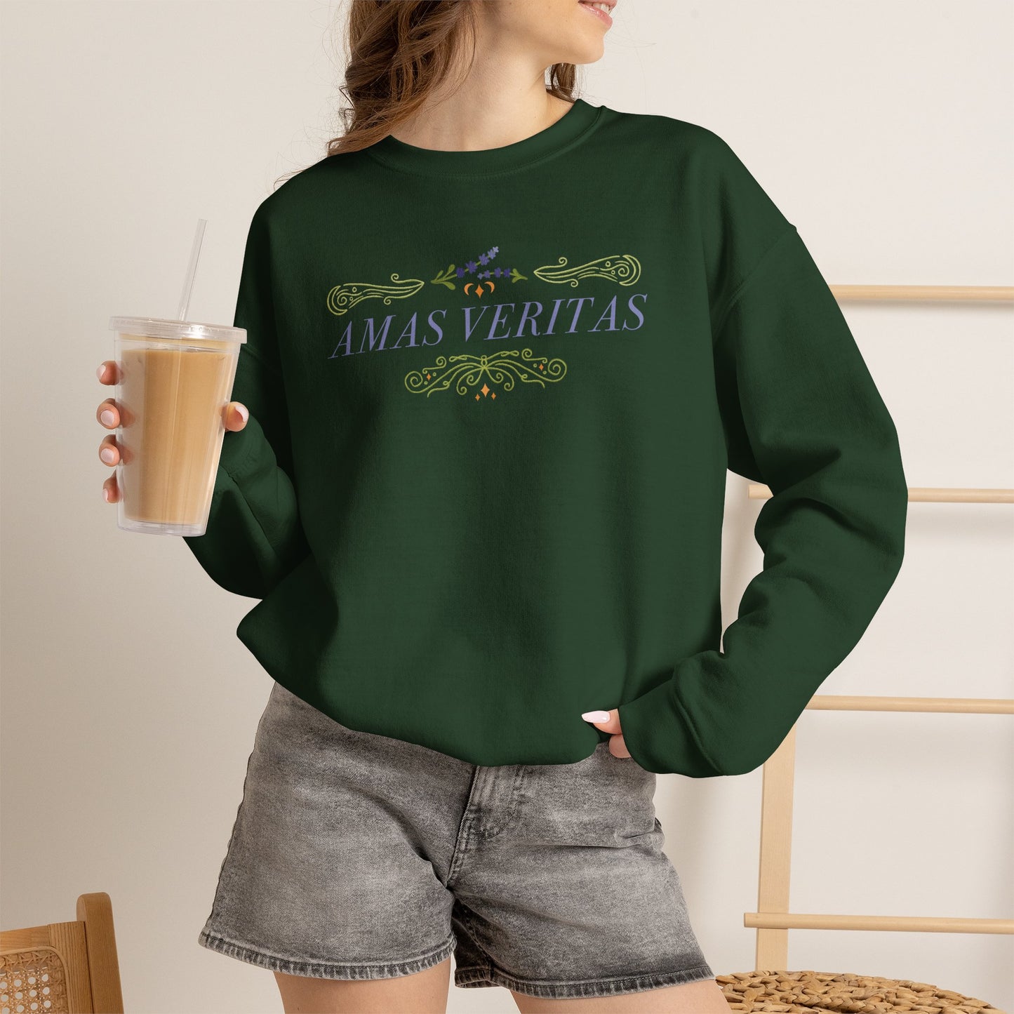 Amas Veritas Witchy Crewneck Sweatshirt
