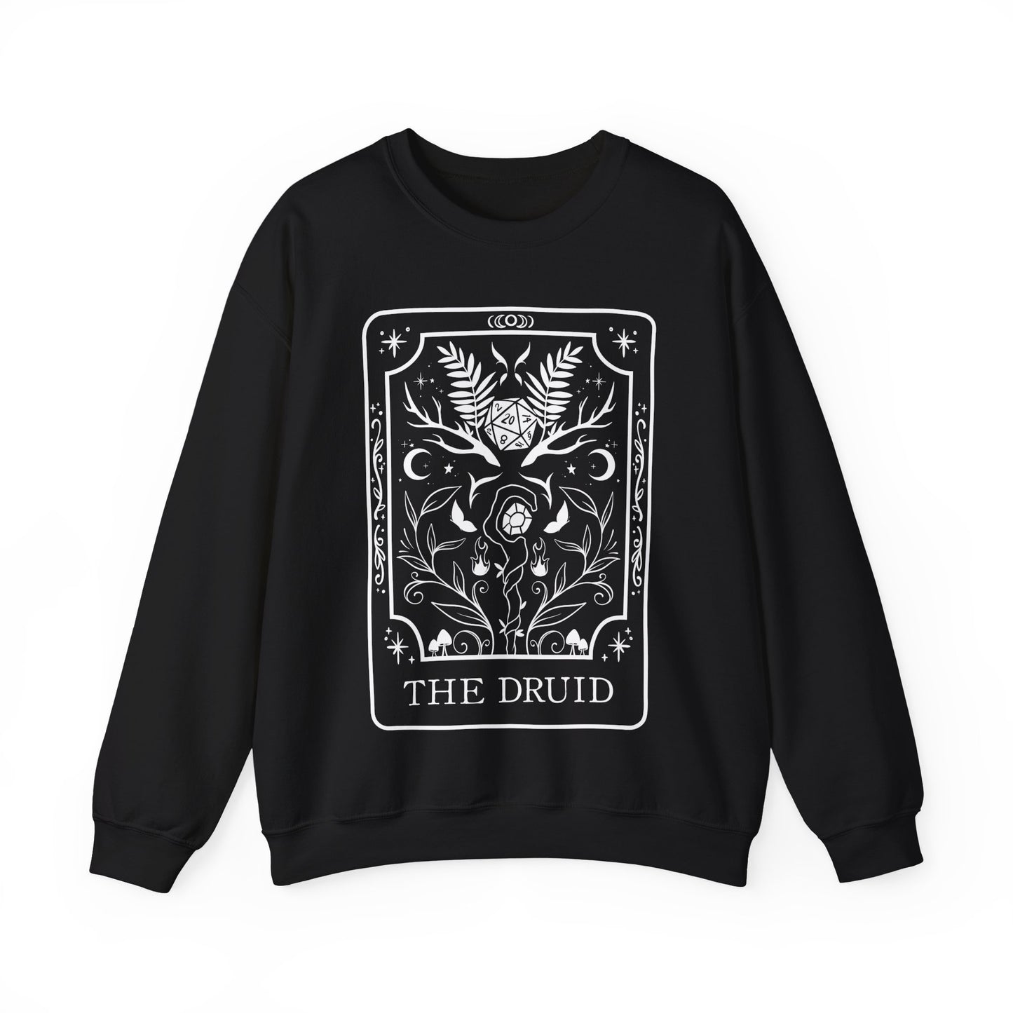Druid Tarot Card Gildan Sweatshirt Shirt | TTRPG Character Class Crewneck