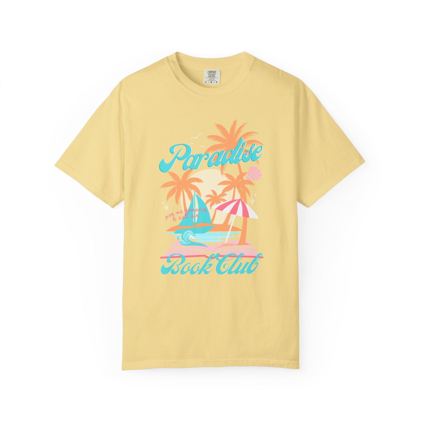 Paradise Book Club Tropical T-shirt, Summer Reading, Bookish Vacation Gift