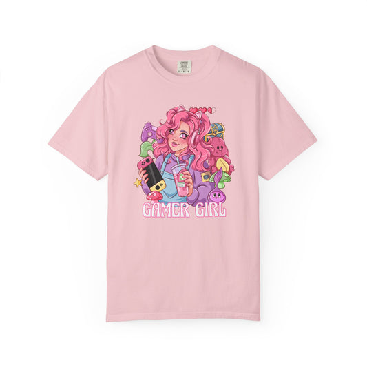 Gamer Girl Illustrated T-shirt - Gamer Girl Gift
