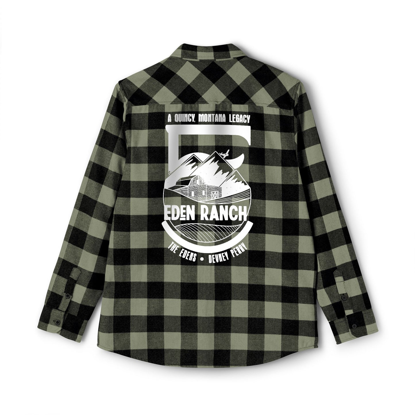 Eden Ranch Plaid Flannel Shirt – Back Print