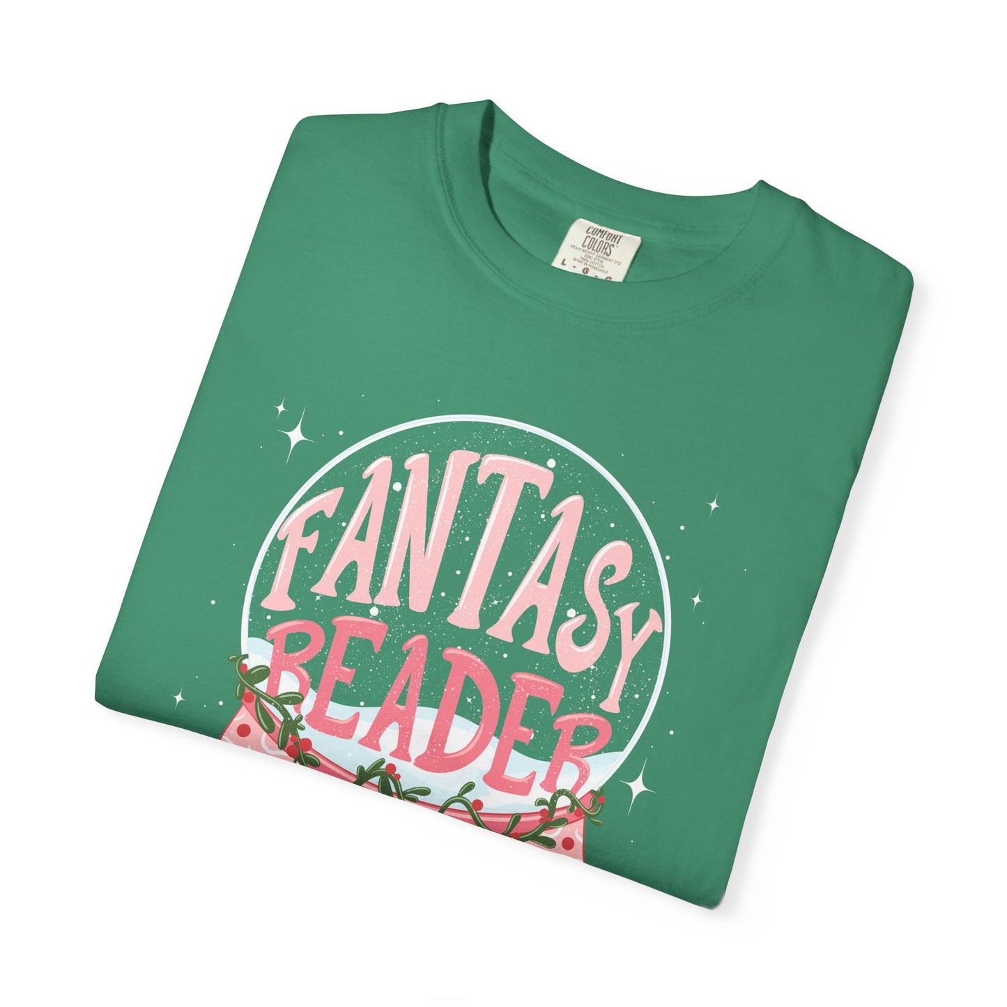 Fantasy Reader Snow Globe T-Shirt | Book Lover Graphic Tee | Gift for Fantasy Readers