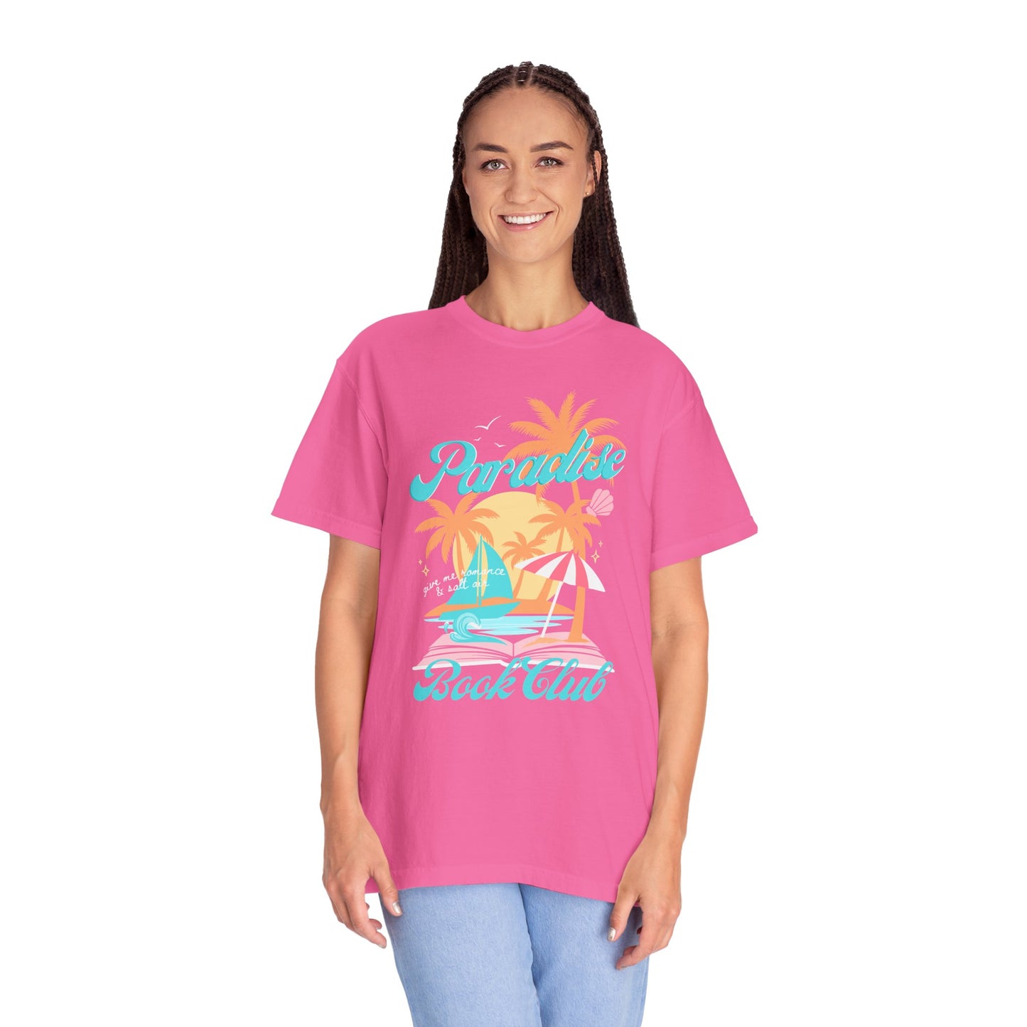 Paradise Book Club Tropical T-shirt, Summer Reading, Bookish Vacation Gift