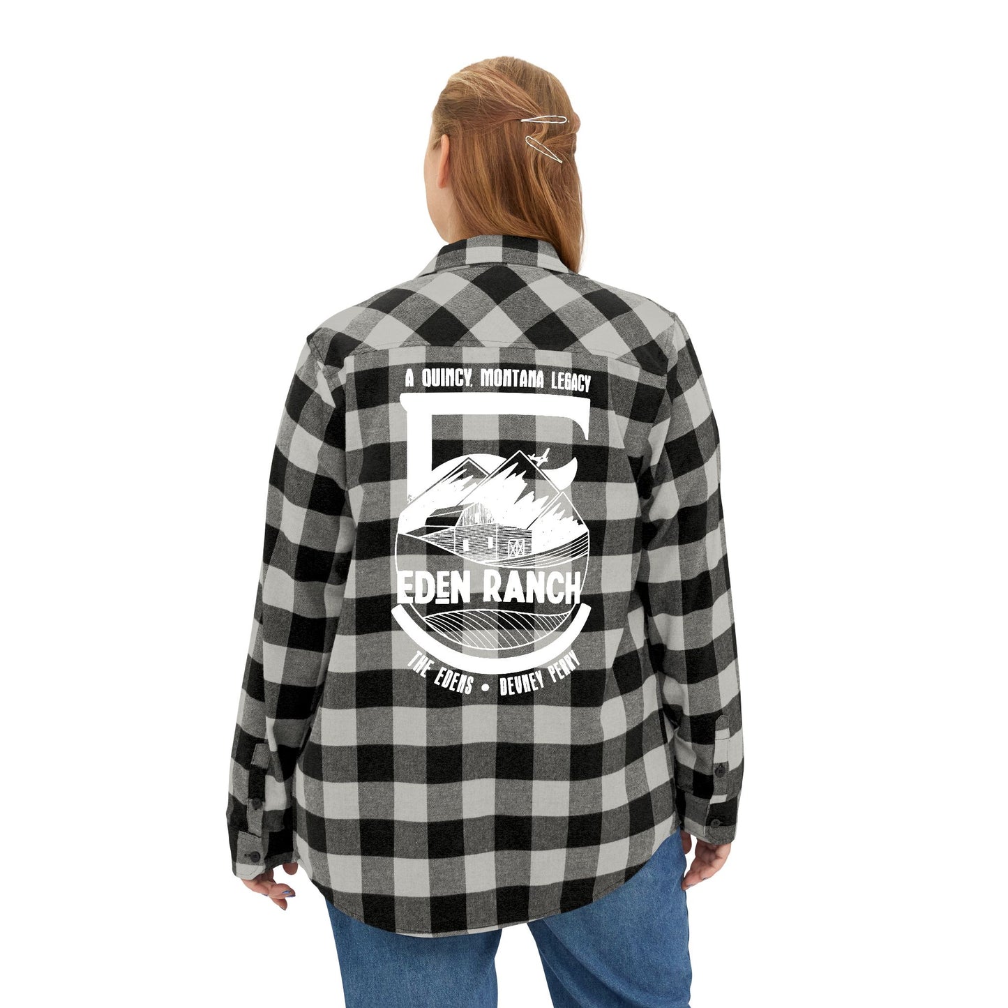 Eden Ranch Plaid Flannel Shirt – Back Print