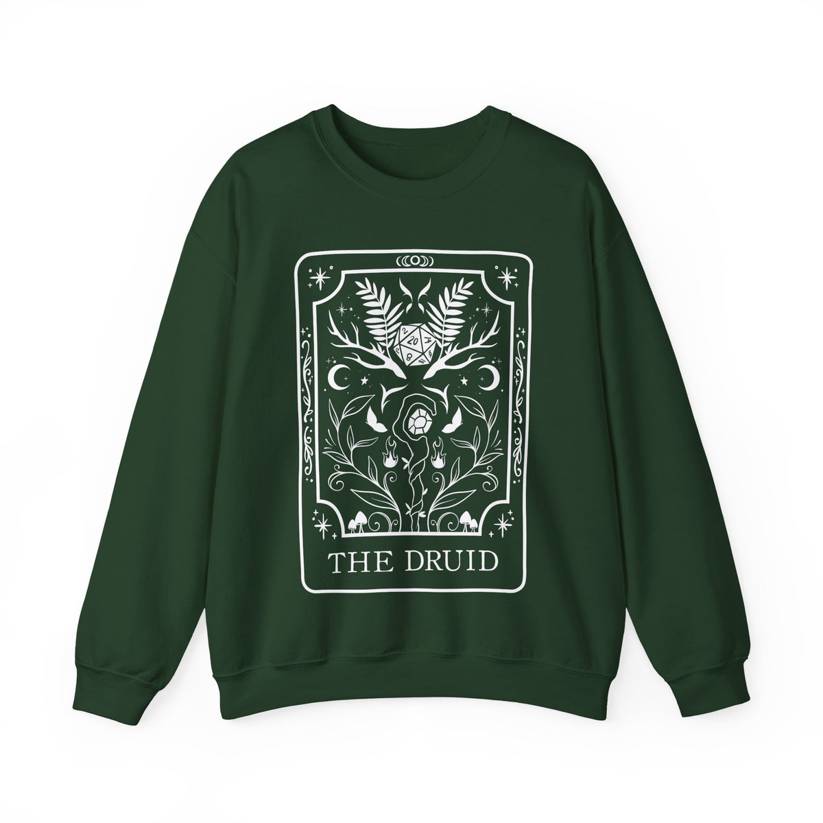 Druid Tarot Card Gildan Sweatshirt Shirt | TTRPG Character Class Crewneck