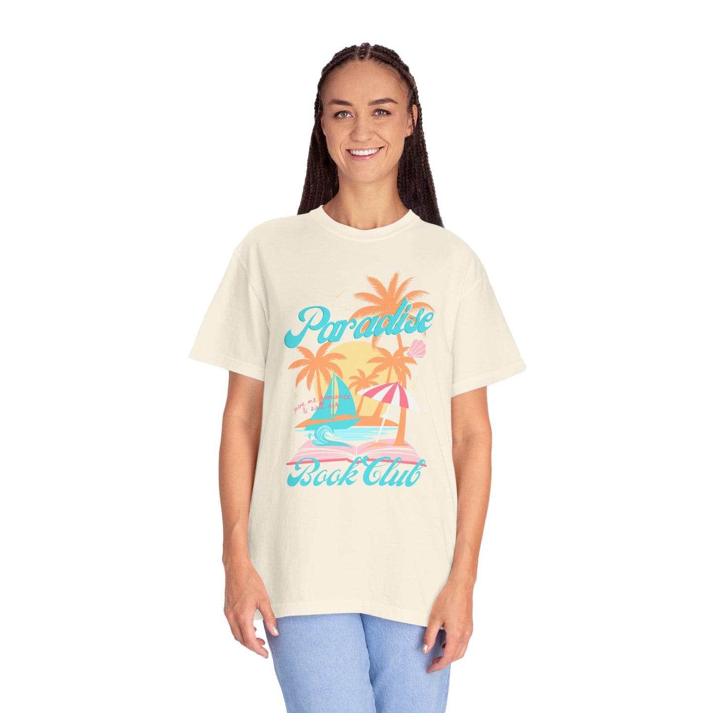 Paradise Book Club Tropical T-shirt, Summer Reading, Bookish Vacation Gift