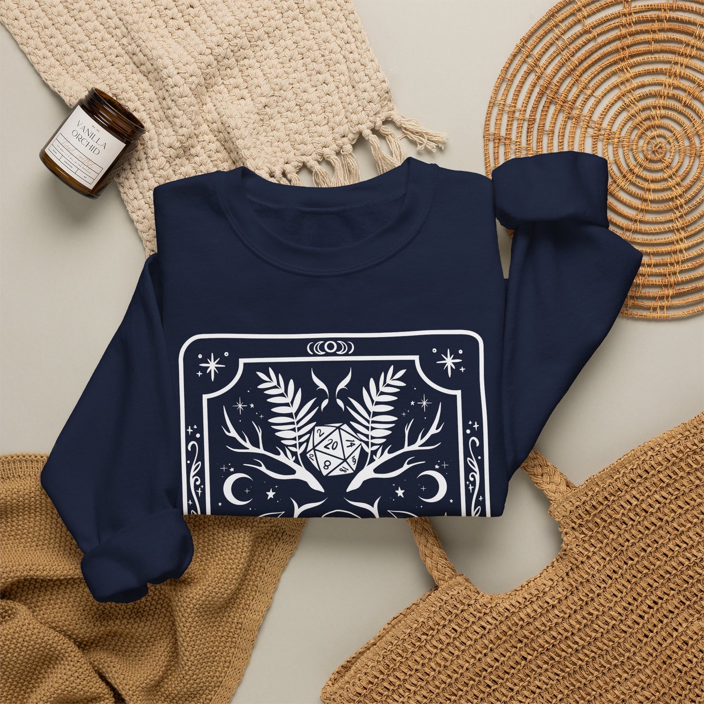 Druid Tarot Card Gildan Sweatshirt Shirt | TTRPG Character Class Crewneck