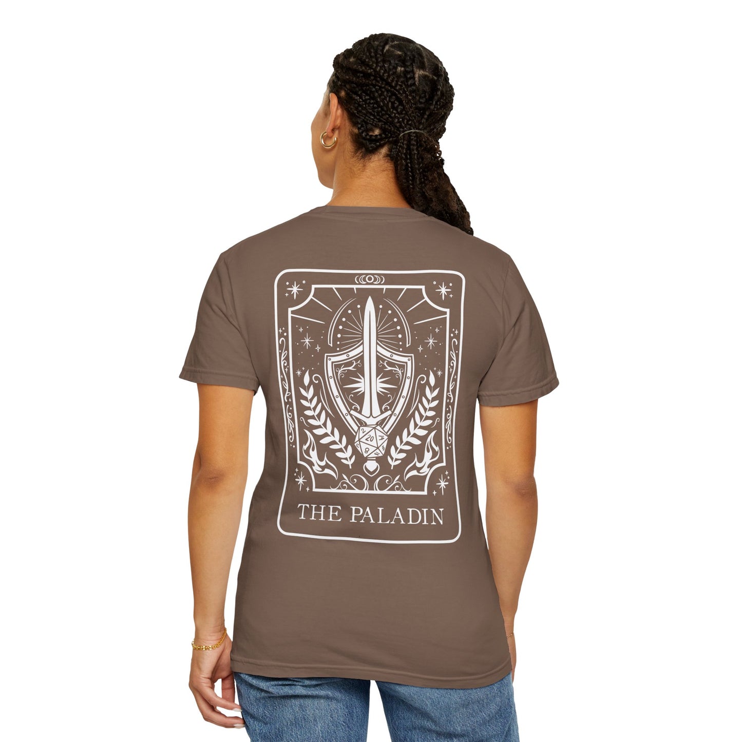 Paladin Tarot Card Comfort Colors Shirt | TTRPG Character Class Tee
