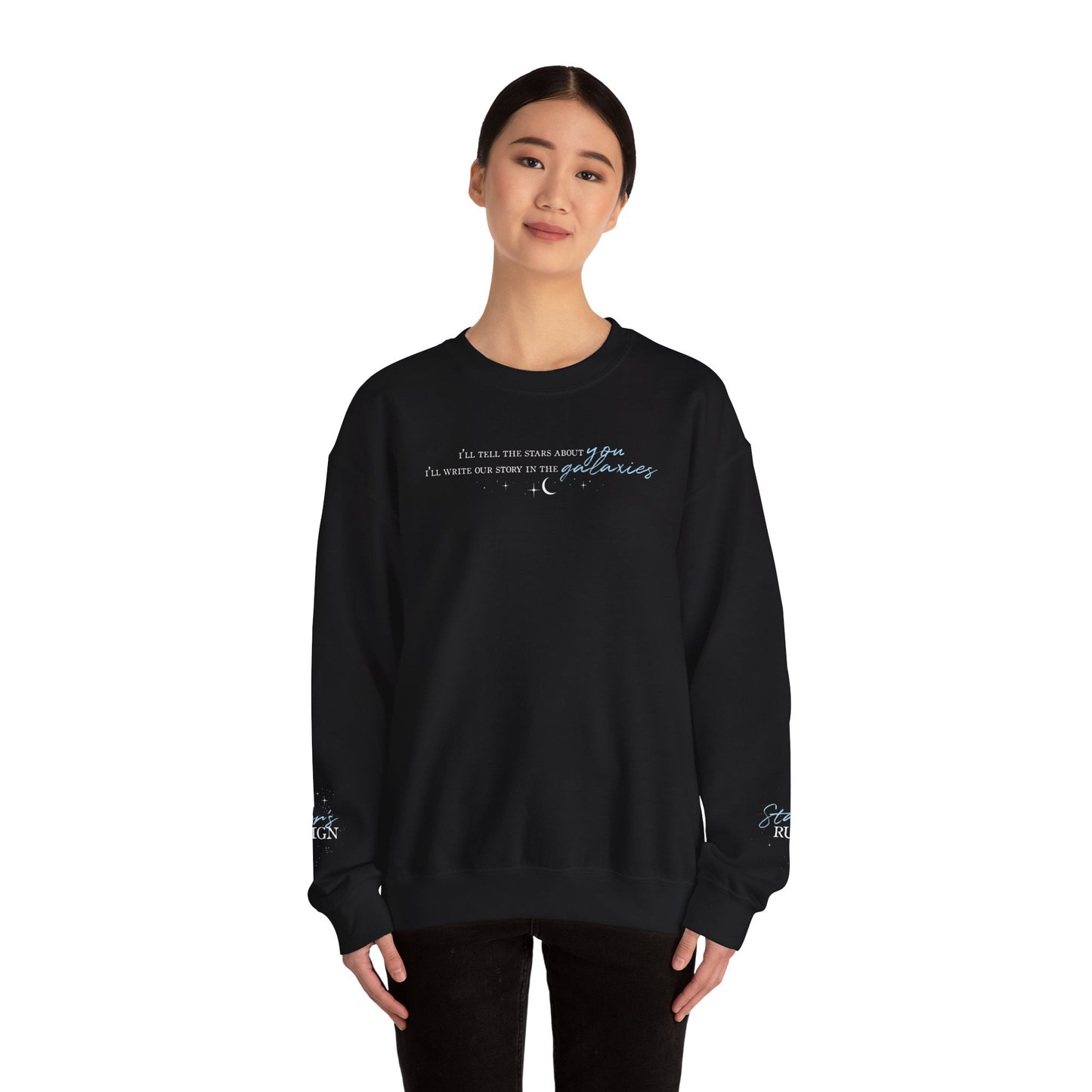 Tell the Stars Sweatshirt | Officially Licensed Scars Beneath a Serpent’s Scales Crewneck with Sleeve Details