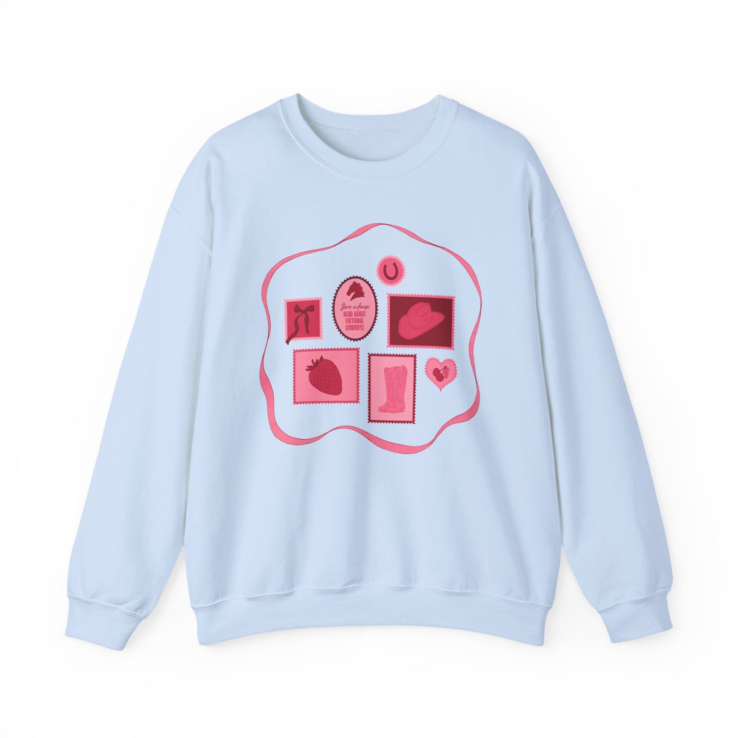 Save a Horse, Read About Fictional Cowboys Sweatshirt | Cowboy Romance Reader Crewneck