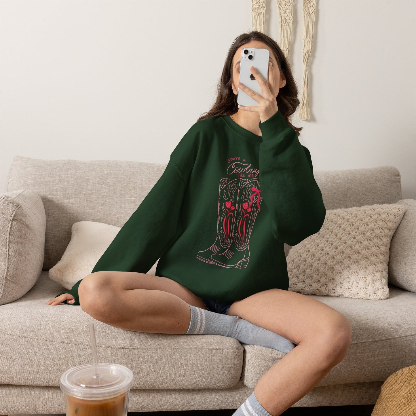 You’re a Cowboy Like Me Sweatshirt | Cowboy Romance Crewneck