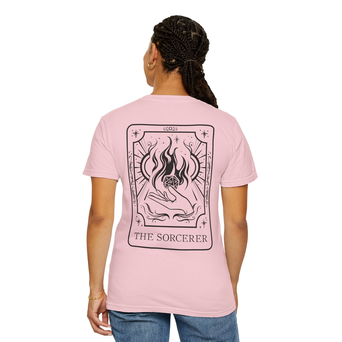 Sorcerer Tarot Card Comfort Colors Shirt | TTRPG Character Class Tee
