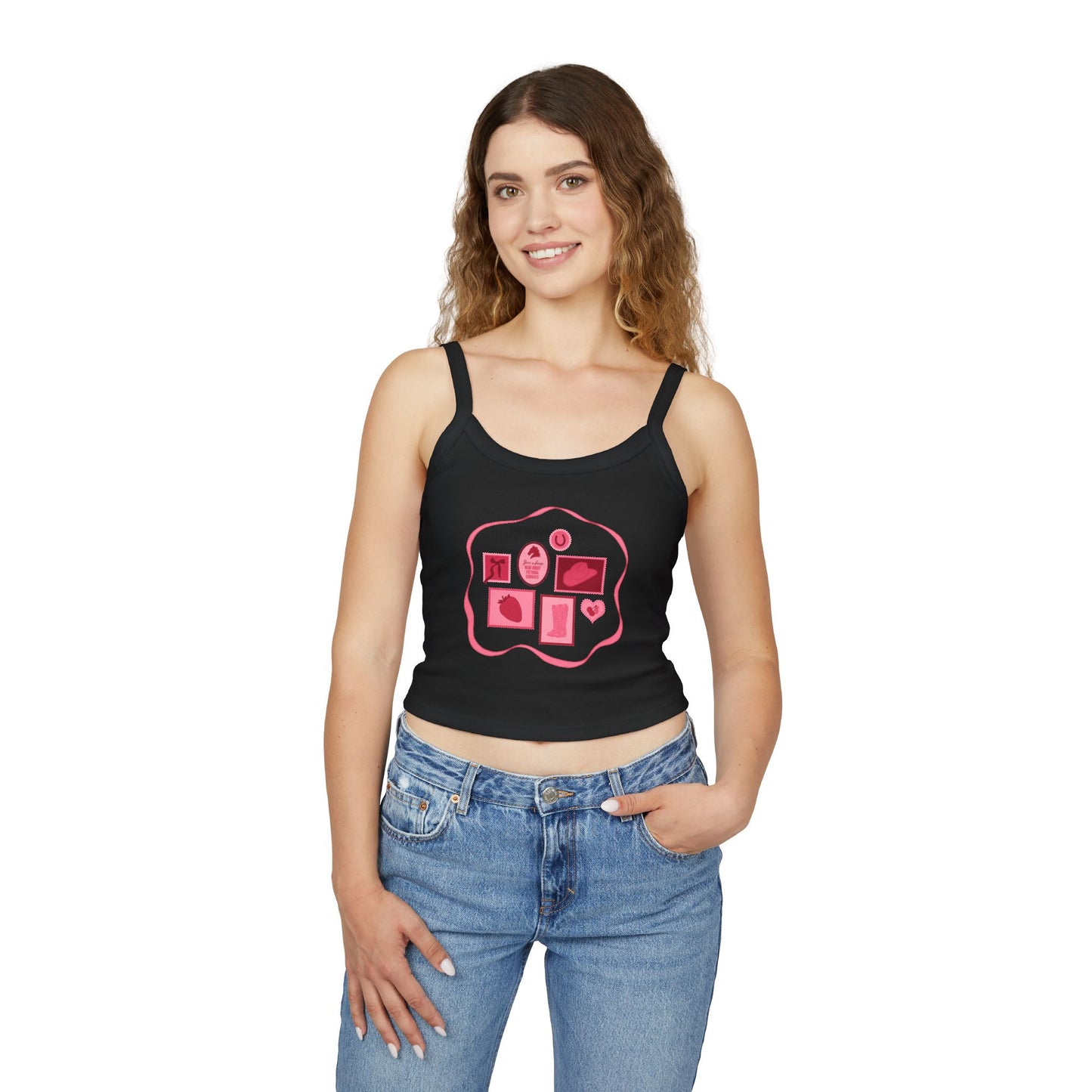 Save a Horse, Read About Fictional Cowboys Cropped Tank Top | Cowboy Romance Tank