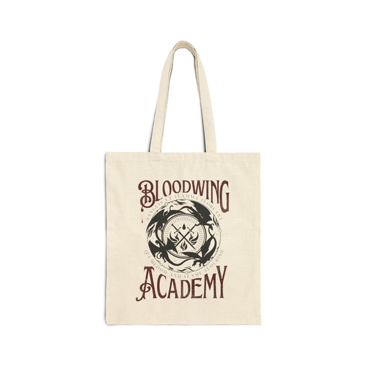 Bloodwing Academy Cotton Canvas Tote Bag | Officially Licensed Fantasy Book Tote