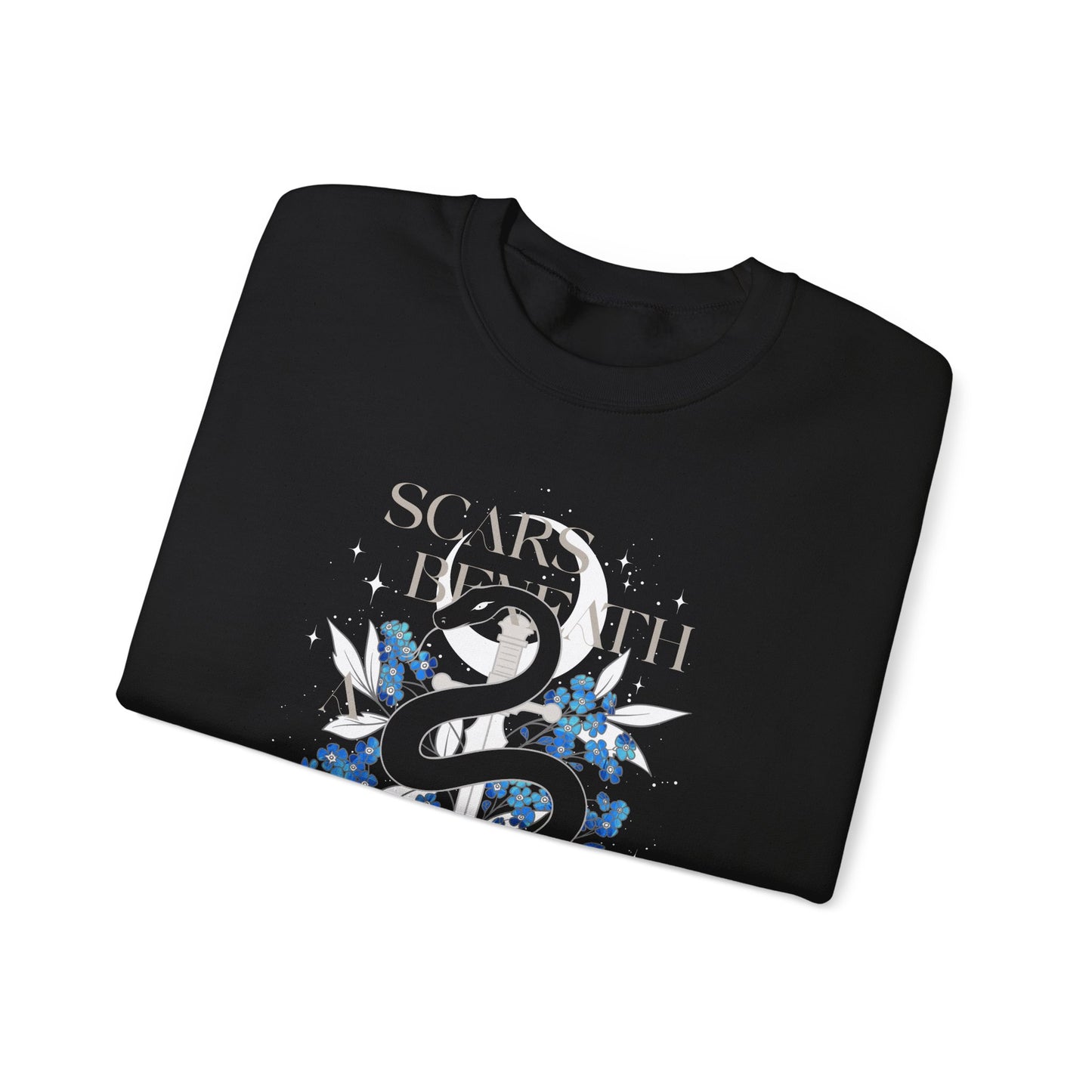 Scars Beneath a Serpent’s Scales 2-Sided Sweatshirt | Officially Licensed Scars Beneath a Serpent’s Scales Crewneck with Sleeve Details