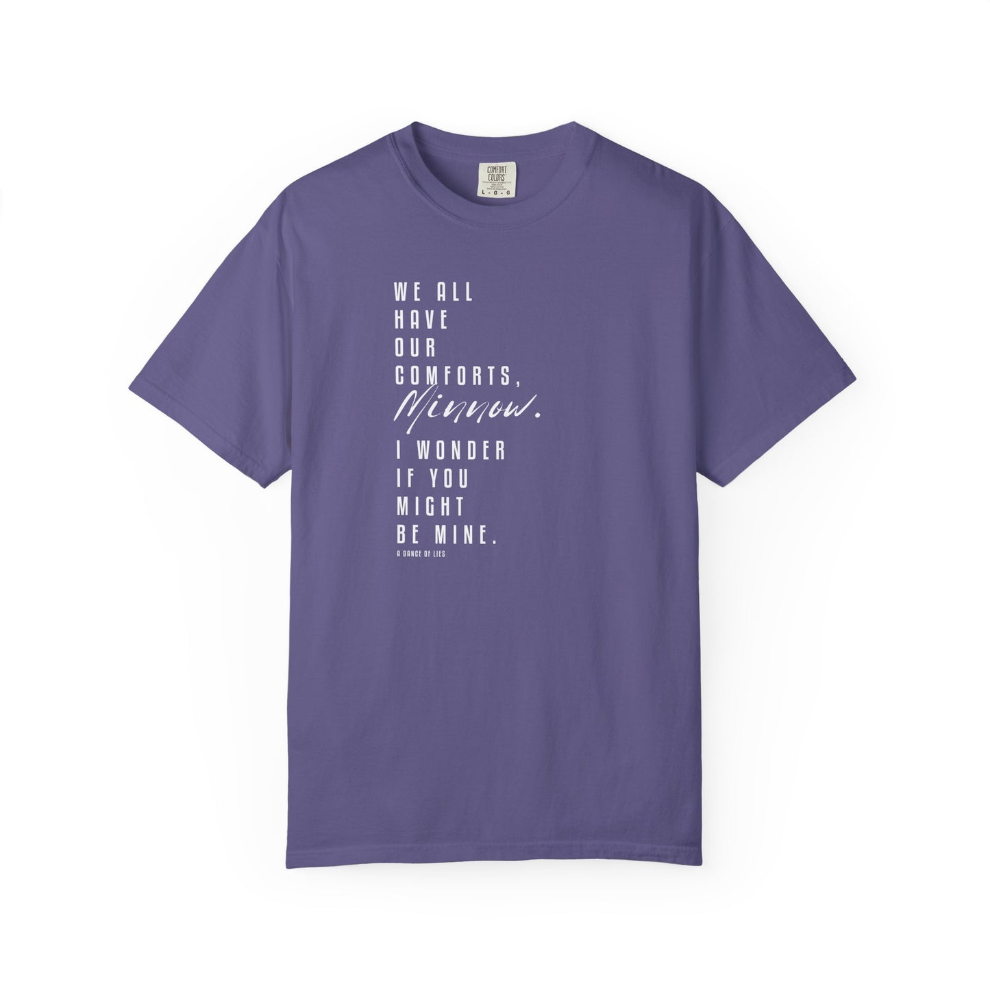 Minnow Quote Comfort Colors Tee – Officially Licensed A Dance of Lies Shirt by Brittney Arena | Romantasy Bookish T-Shirt