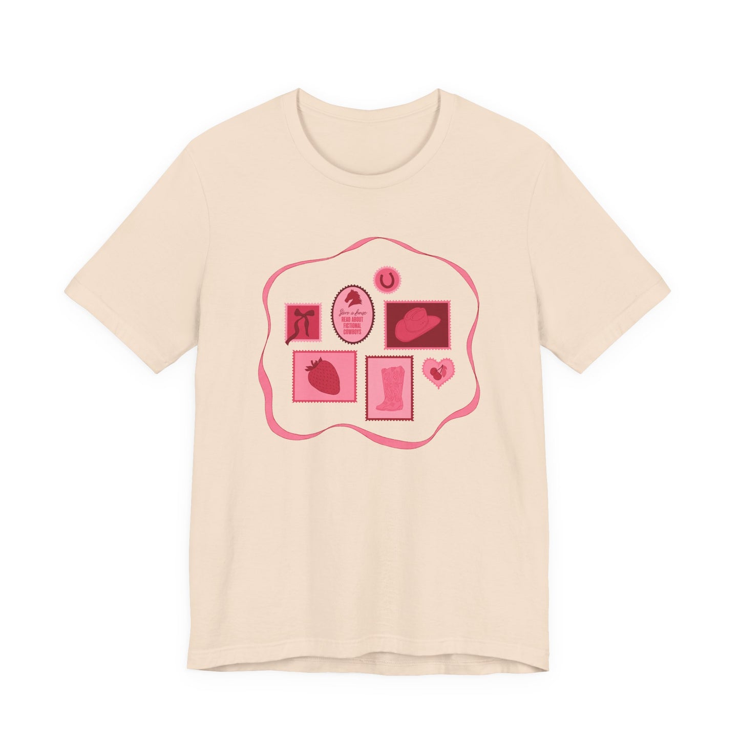 Save a Horse, Read About Fictional Cowboys Bella + Canvas Tee | Cowboy Romance Shir