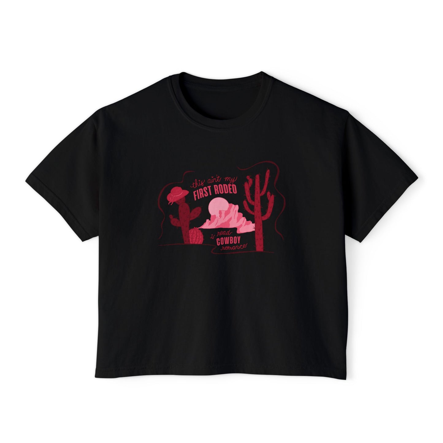 This Ain’t My First Rodeo Comfort Colors Boxy Crop Tee | Cowboy Romance Reader Shirt