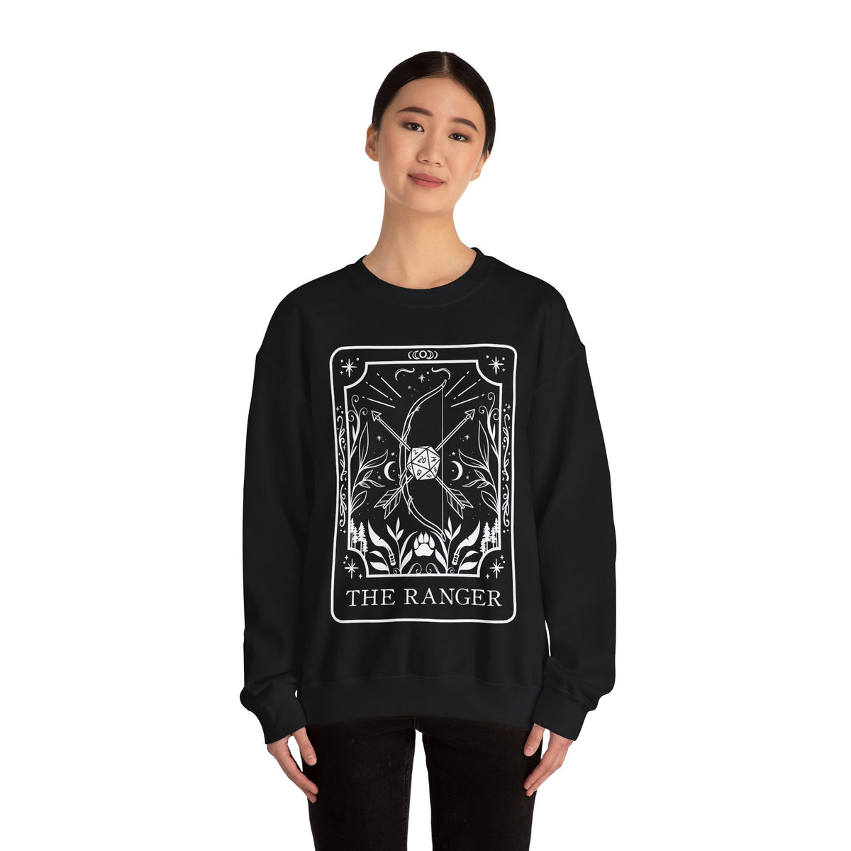 Ranger Tarot Card Gildan Sweatshirt Shirt | TTRPG Character Class Crewneck