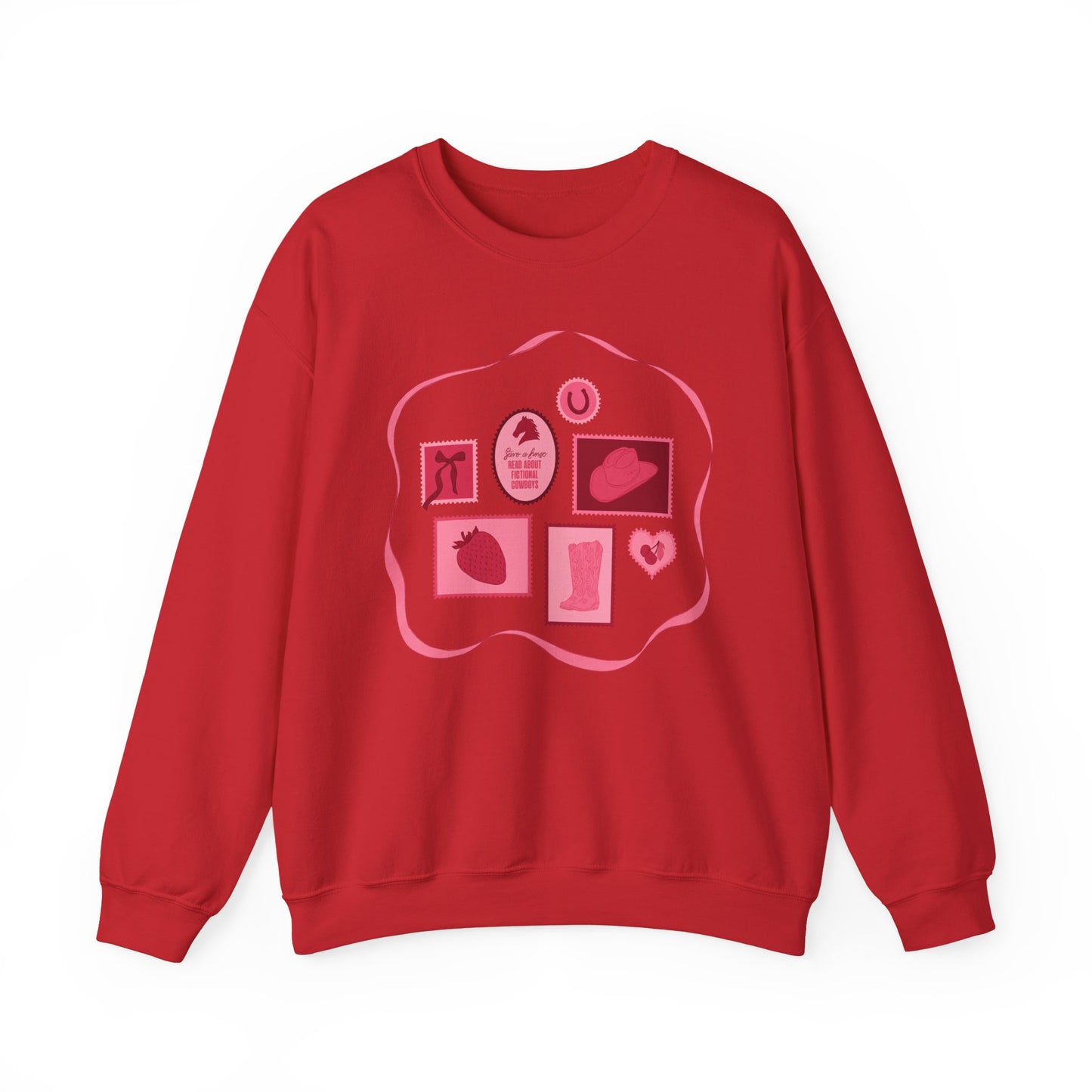 Save a Horse, Read About Fictional Cowboys Sweatshirt | Cowboy Romance Reader Crewneck