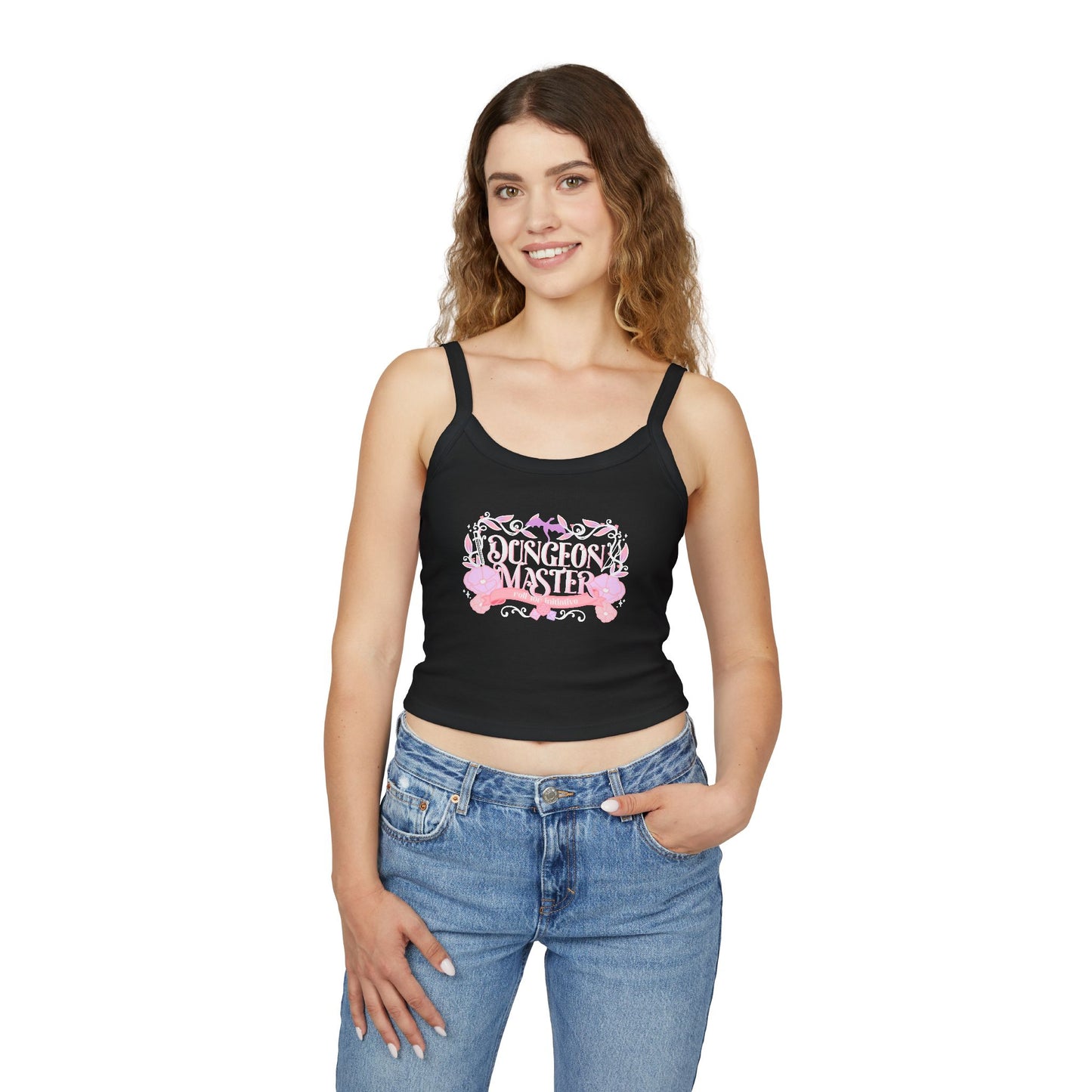 Dungeon Master Bella + Canvas Women’s Spaghetti Strap Micro Rib Tank | Fantasy Tabletop RPG Cami | Gamer Girl Tank Top