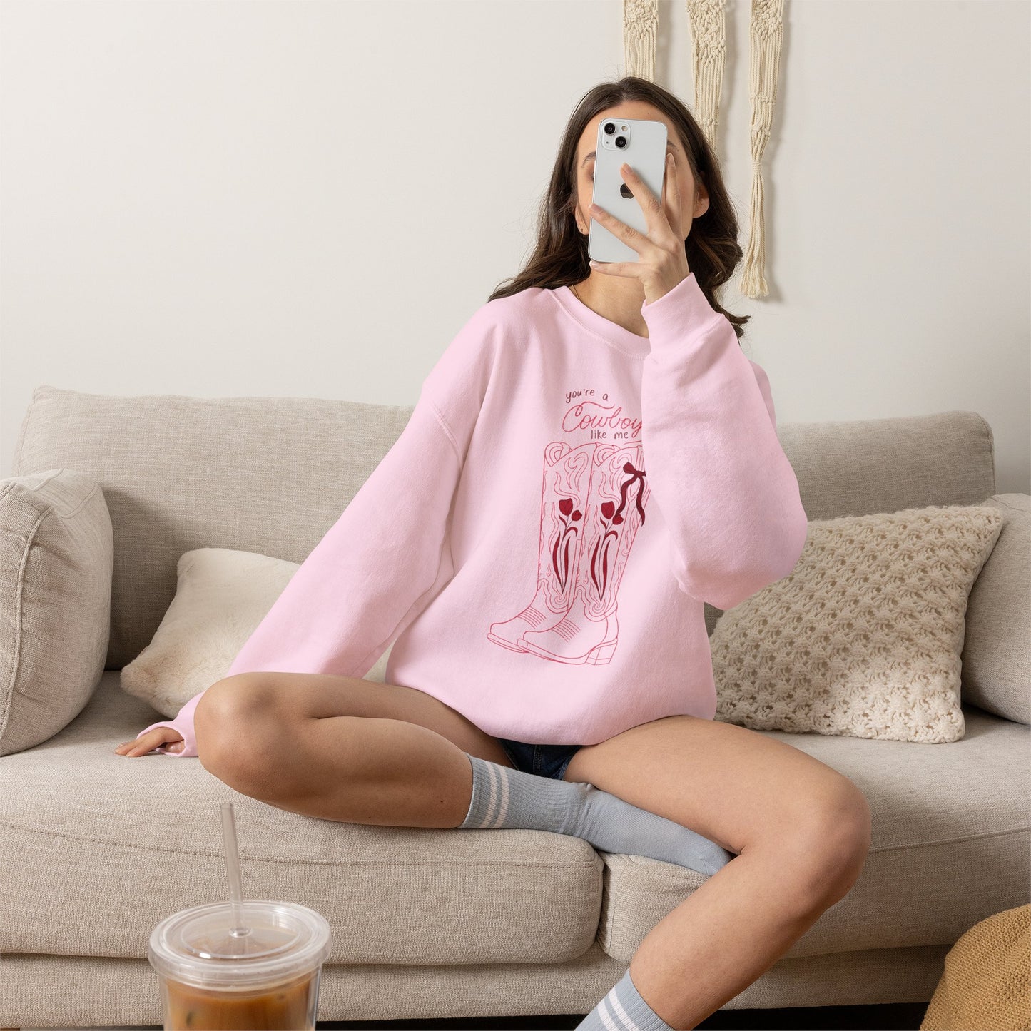 You’re a Cowboy Like Me Sweatshirt | Cowboy Romance Crewneck
