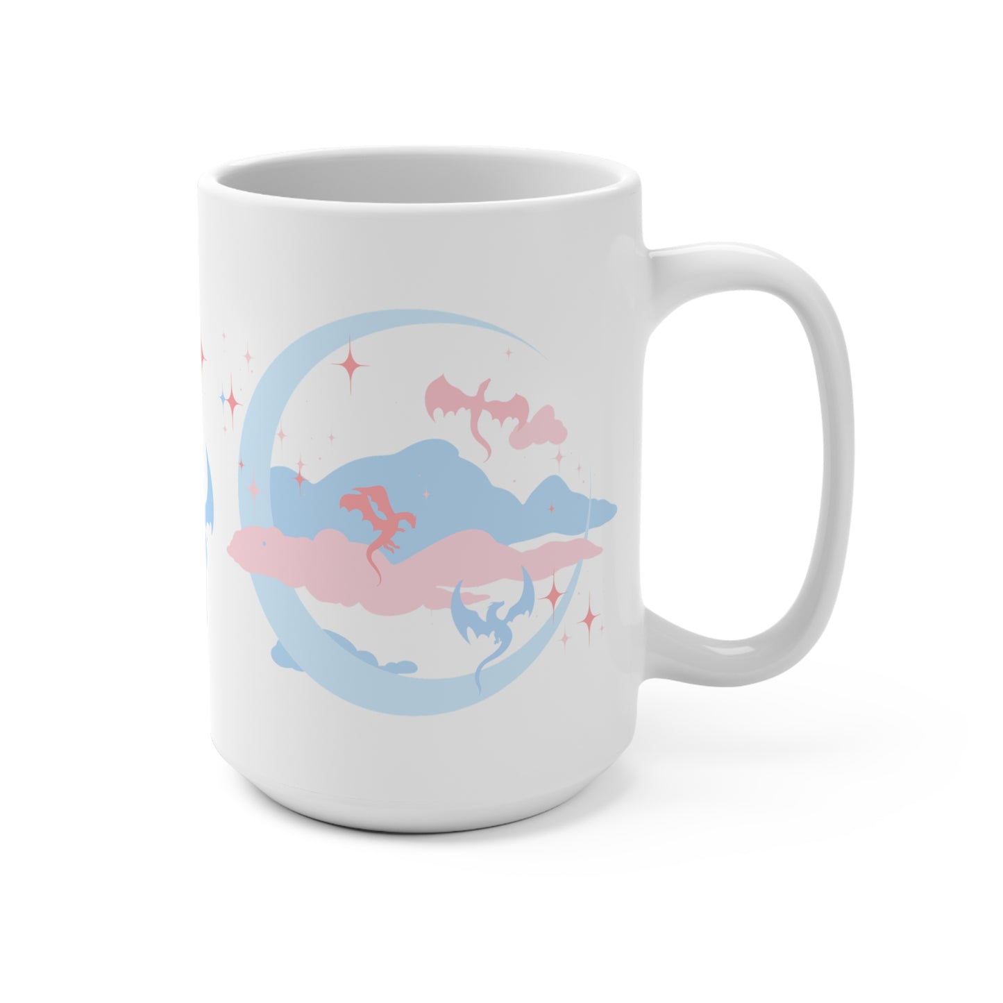 Celestial Dragons Fantasy Mug | Gift Mug for Readers | Nerd Girl Co