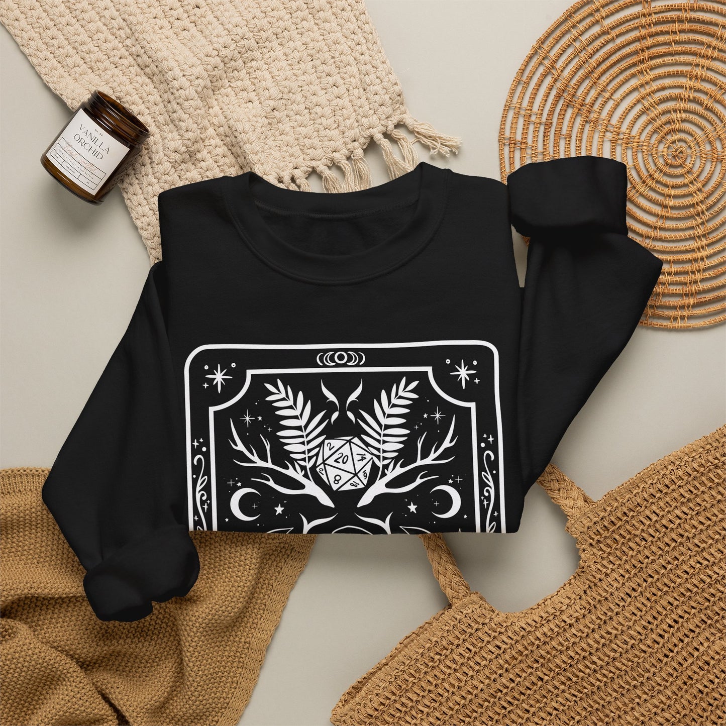 Druid Tarot Card Gildan Sweatshirt Shirt | TTRPG Character Class Crewneck
