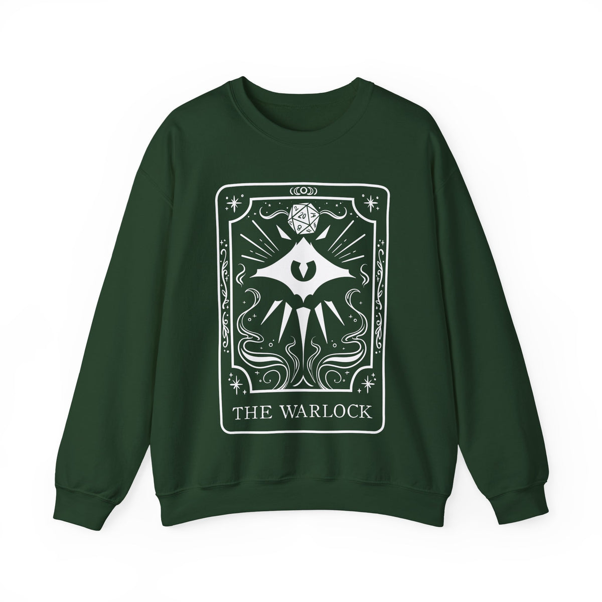 Warlock Tarot Card Gildan Sweatshirt Shirt | TTRPG Character Class Crewneck