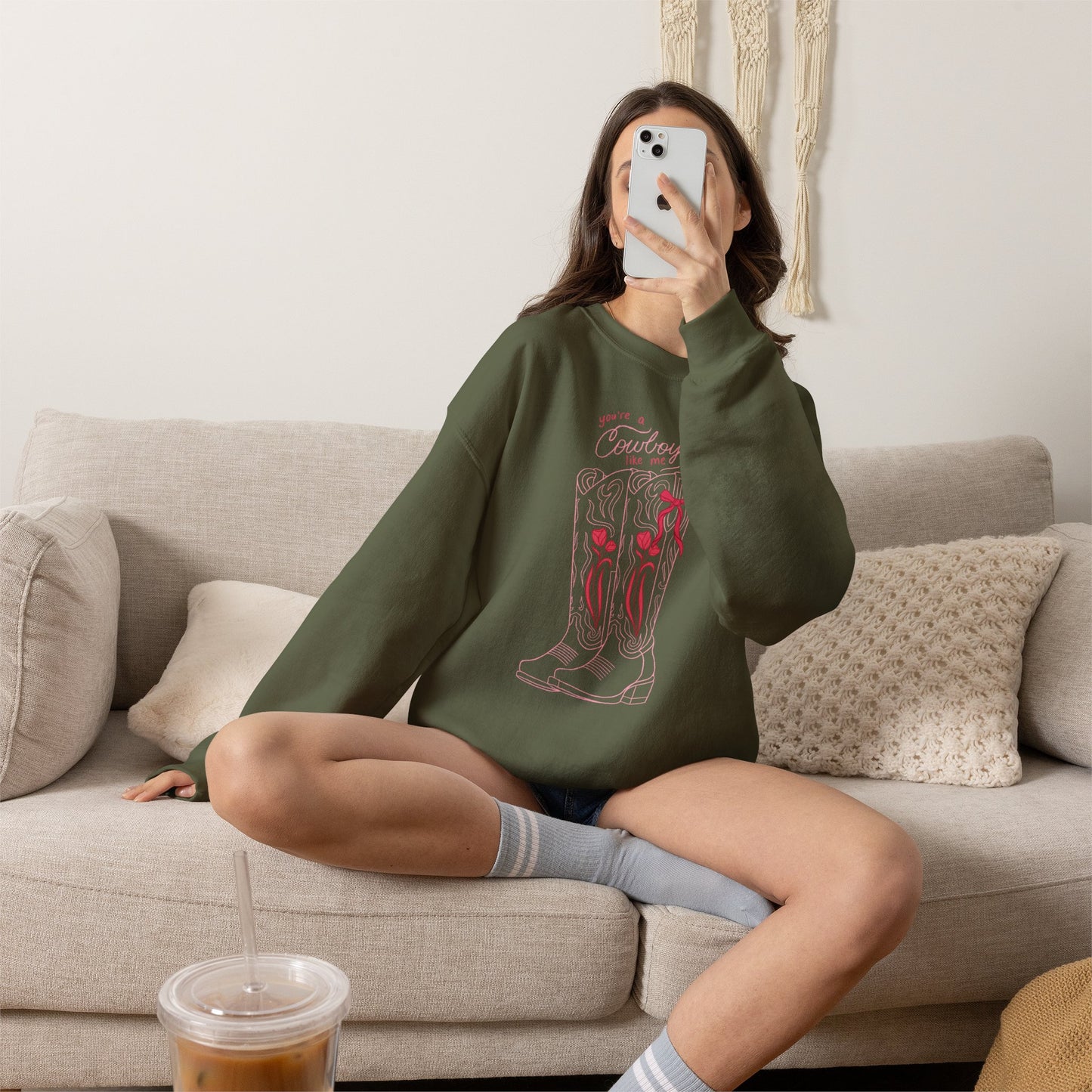 You’re a Cowboy Like Me Sweatshirt | Cowboy Romance Crewneck