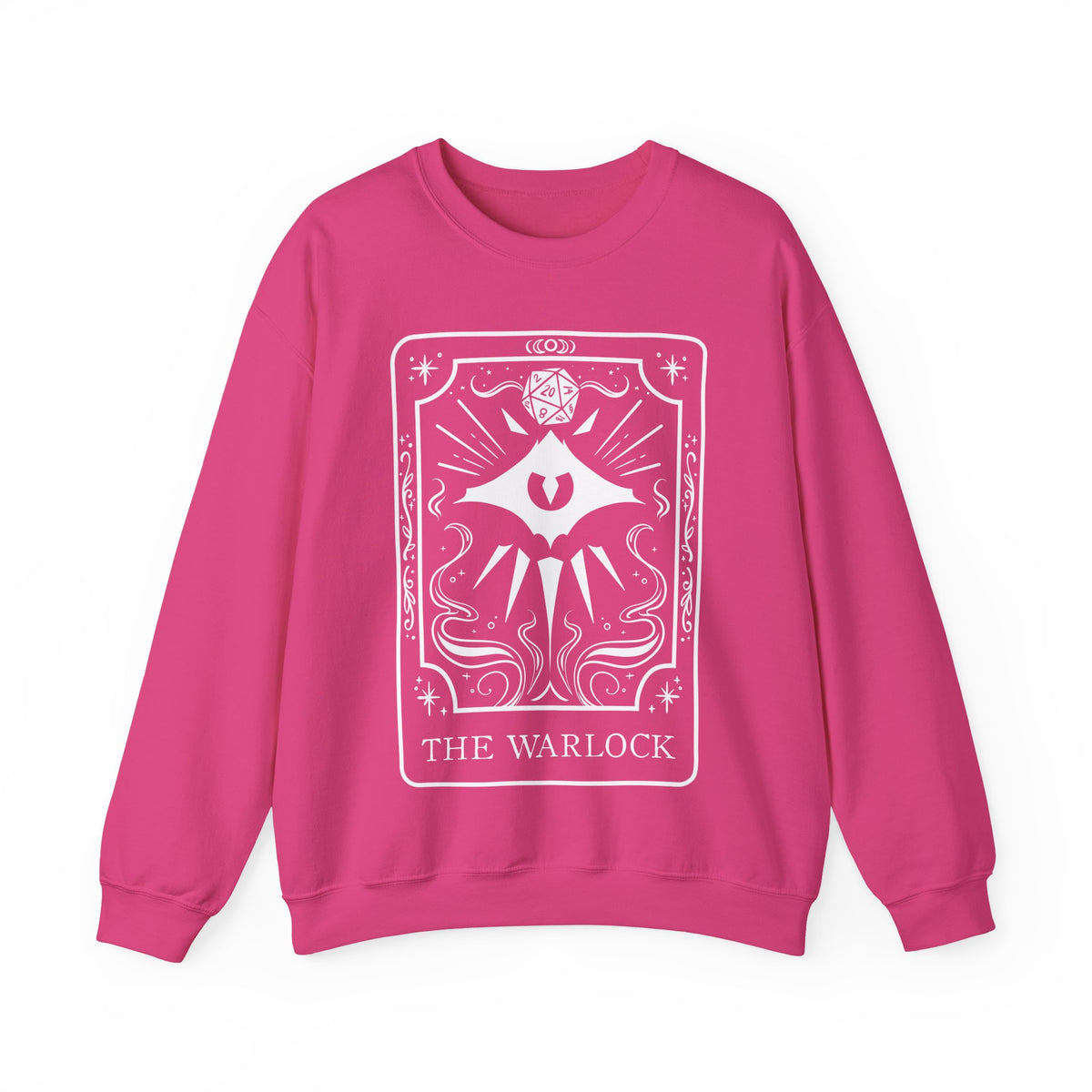 Warlock Tarot Card Gildan Sweatshirt Shirt | TTRPG Character Class Crewneck