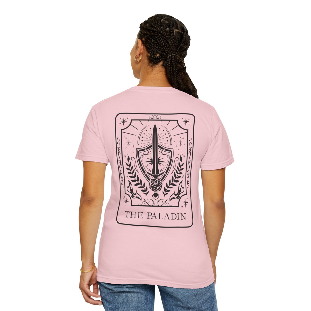 Paladin Tarot Card Comfort Colors Shirt | TTRPG Character Class Tee