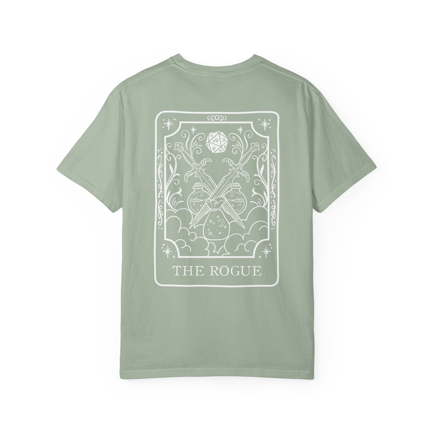 Rogue Tarot Card Comfort Colors Shirt | TTRPG Character Class Tee