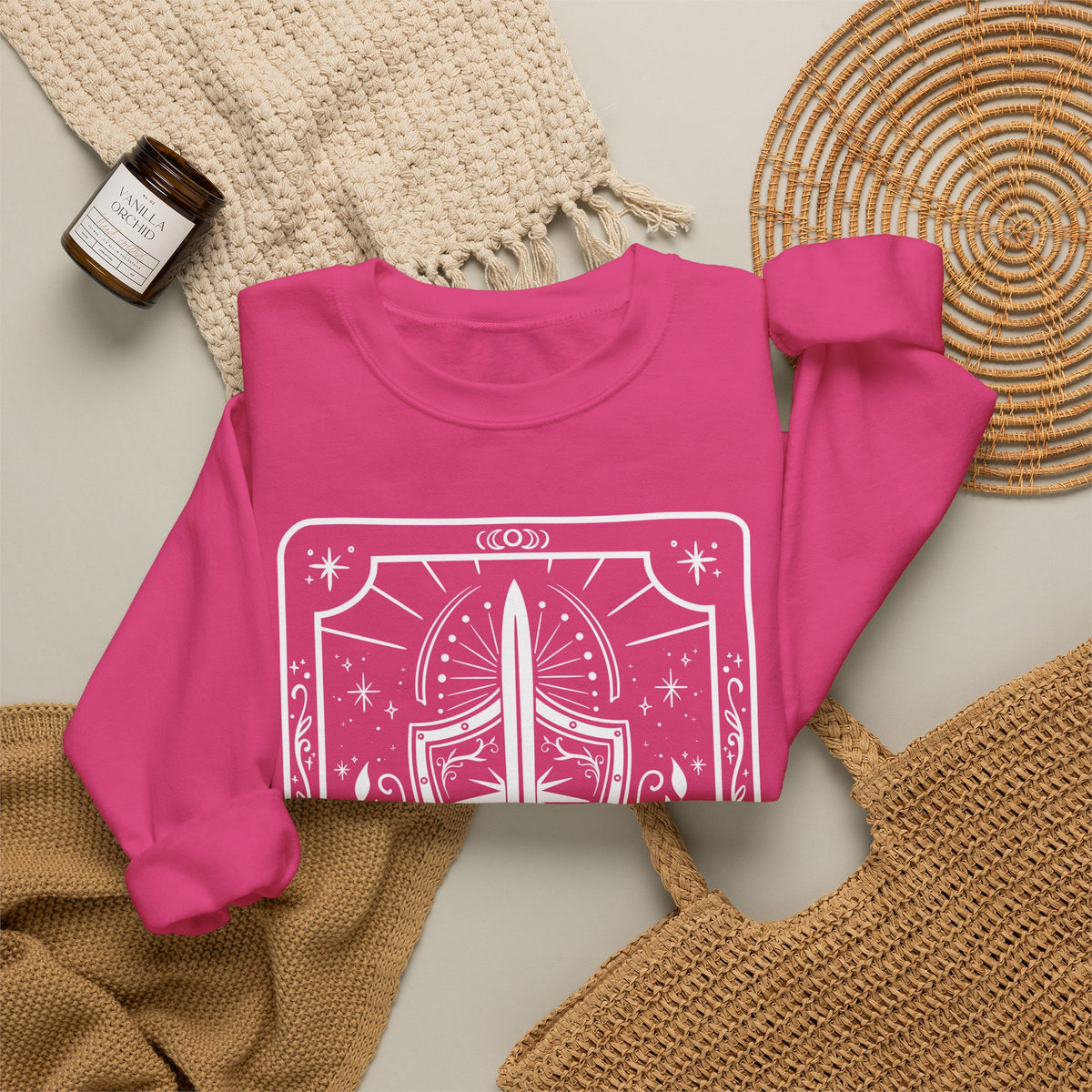Paladin Tarot Card Gildan Sweatshirt Shirt | TTRPG Character Class Crewneck