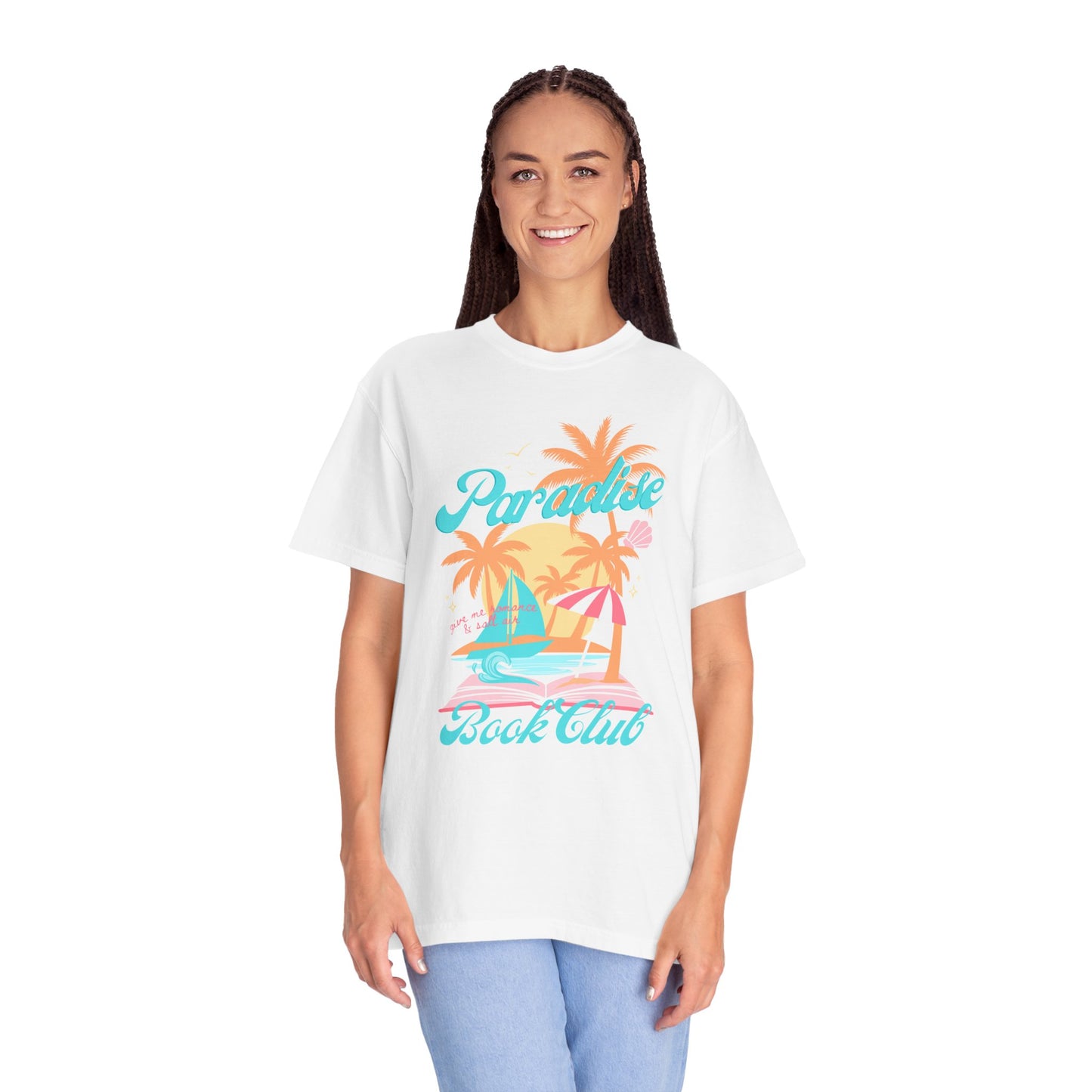 Paradise Book Club Tropical T-shirt, Summer Reading, Bookish Vacation Gift