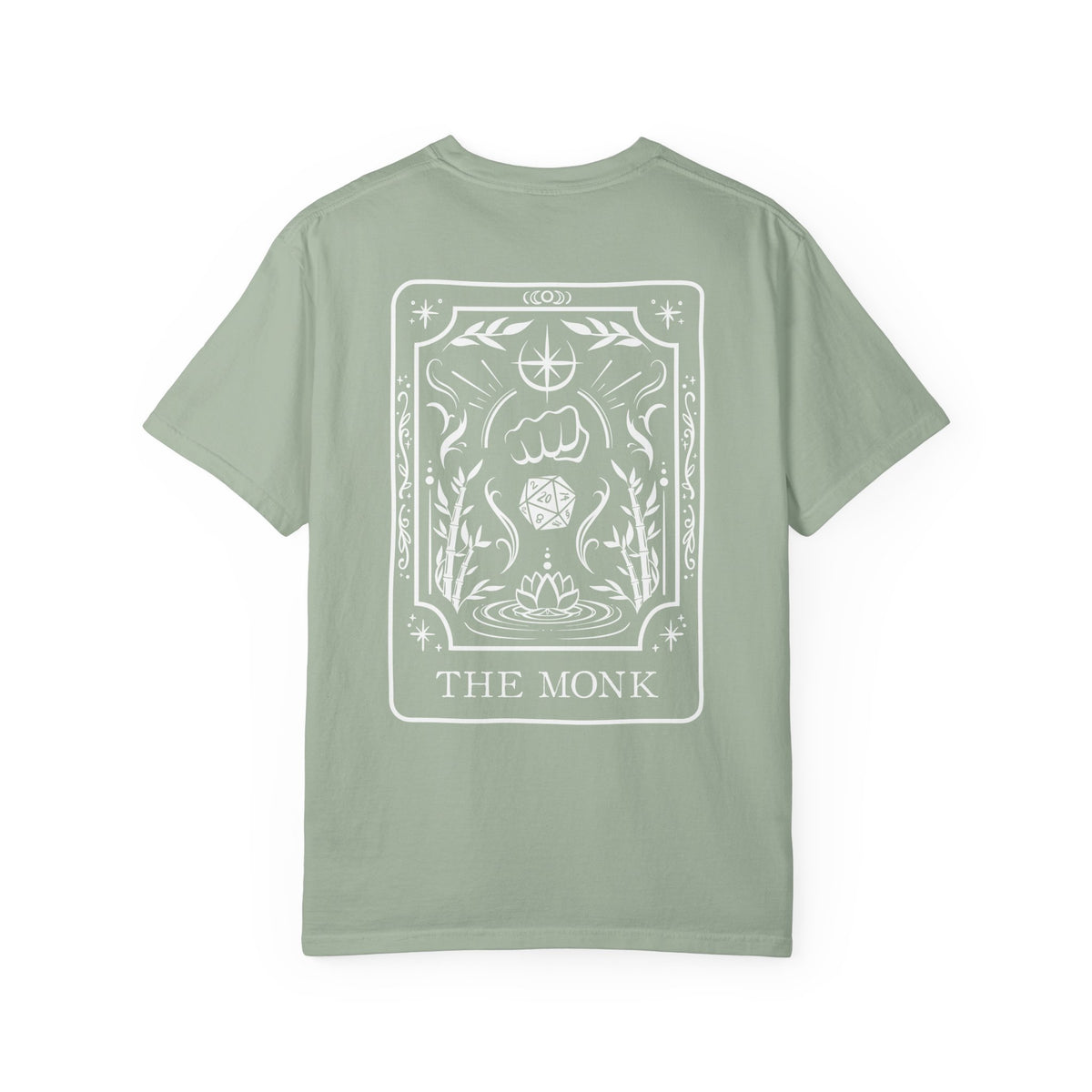 Monk Tarot Card Comfort Colors Shirt | TTRPG Character Class Tee
