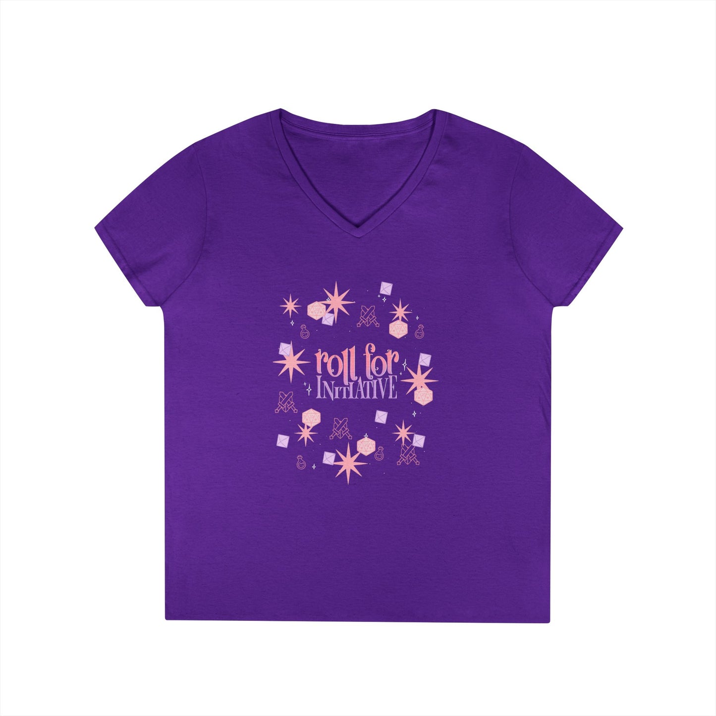 Roll for Initiative Gildan V-Neck T-Shirt