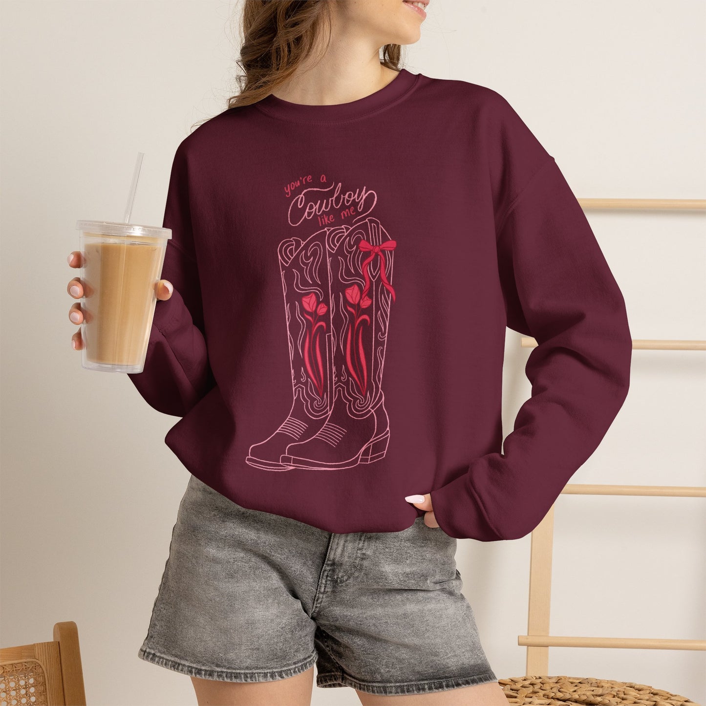 You’re a Cowboy Like Me Sweatshirt | Cowboy Romance Crewneck