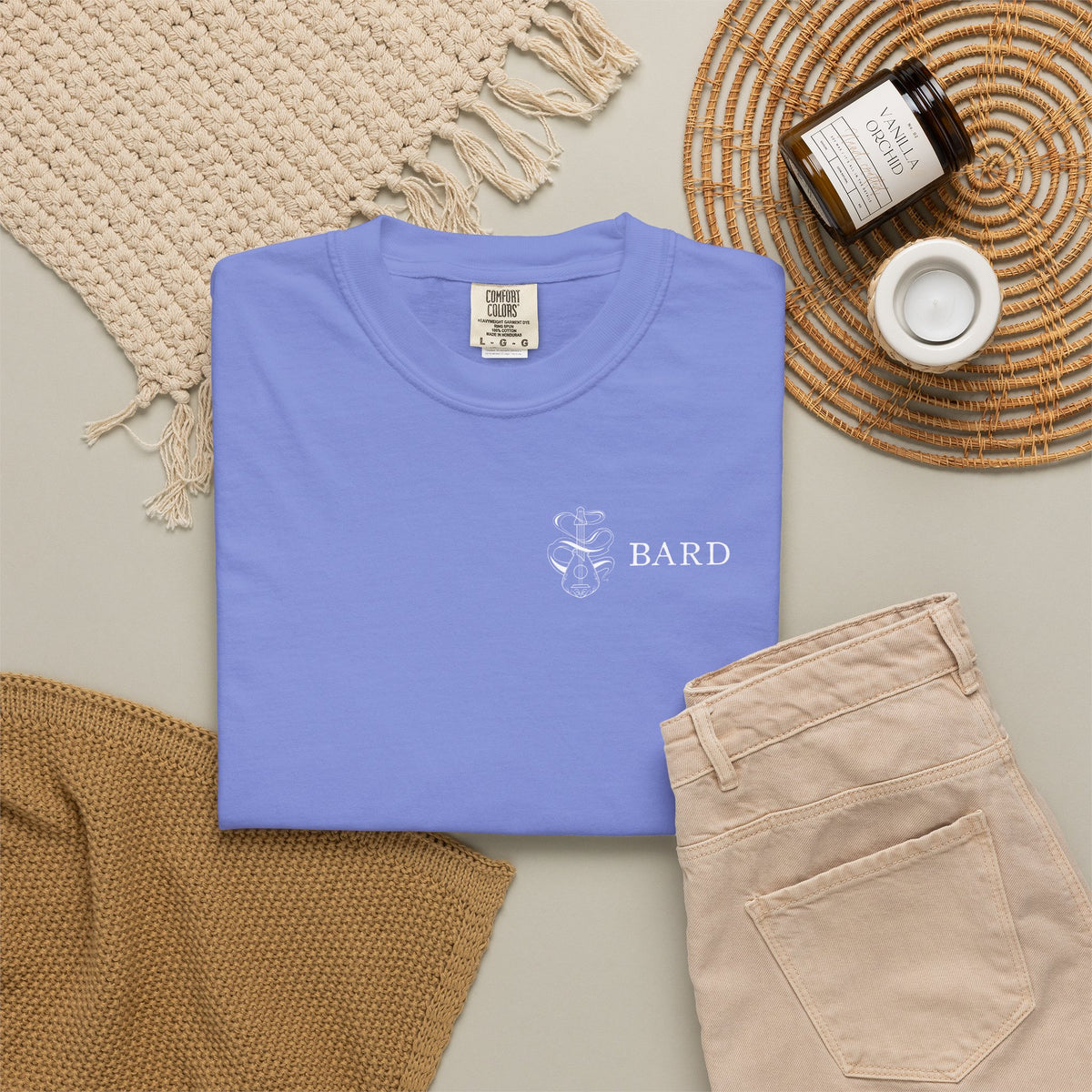 Bard Tarot Card Comfort Colors Shirt | TTRPG Character Class Tee