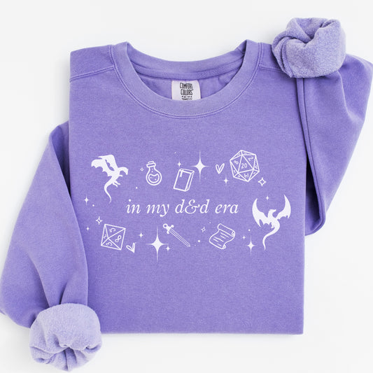 In My DnD Era Sweatshirt - Comfort Colors
