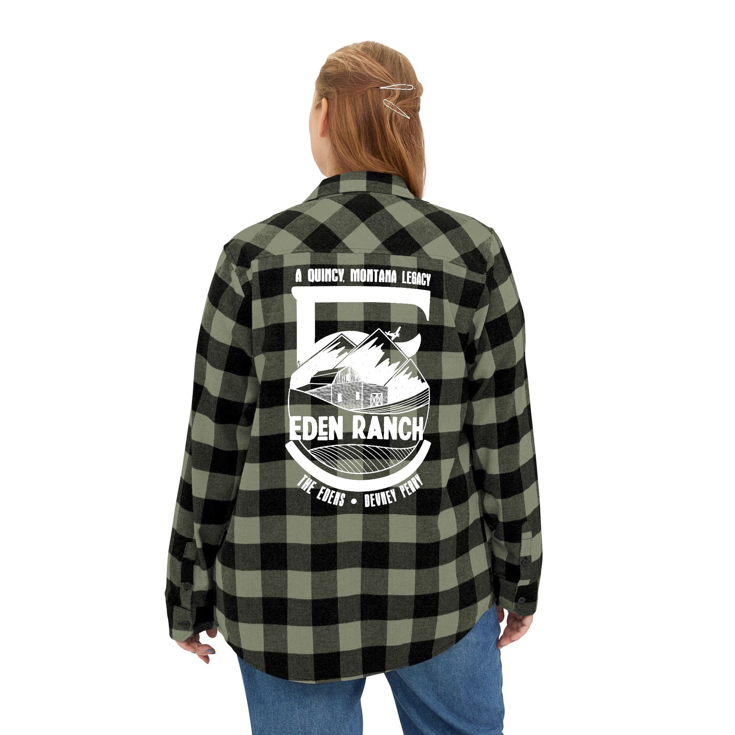 Eden Ranch Plaid Flannel Shirt – Back Print